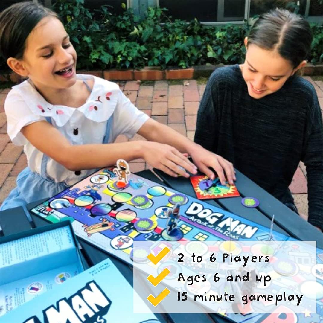 University Games Dog Man Attack of the Fleas Board Game for 2-6 Players | Model 07010 5