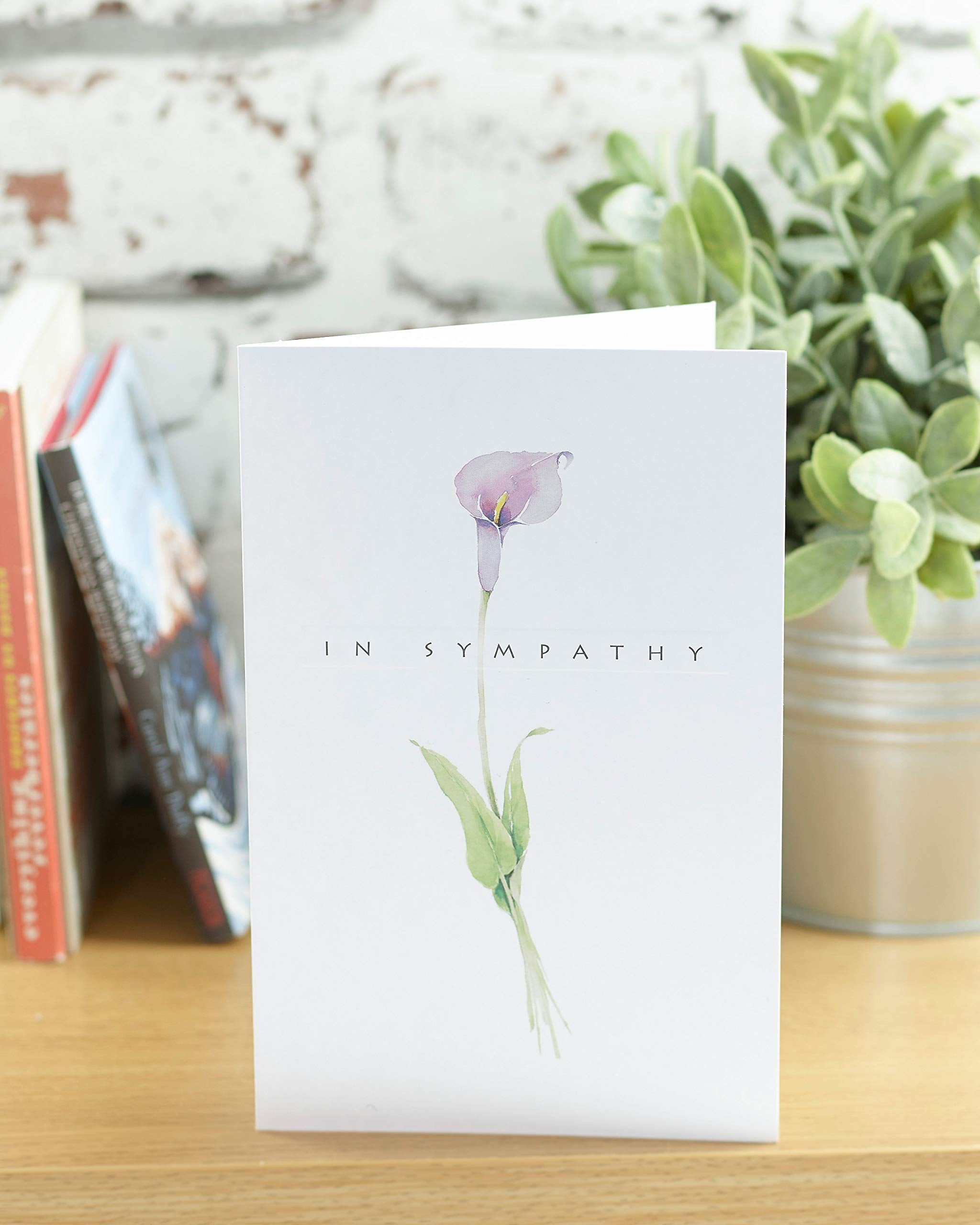 UK Greetings Sympathy Card - Classic Watercolour Flower Design | 127 x 190 mm 5