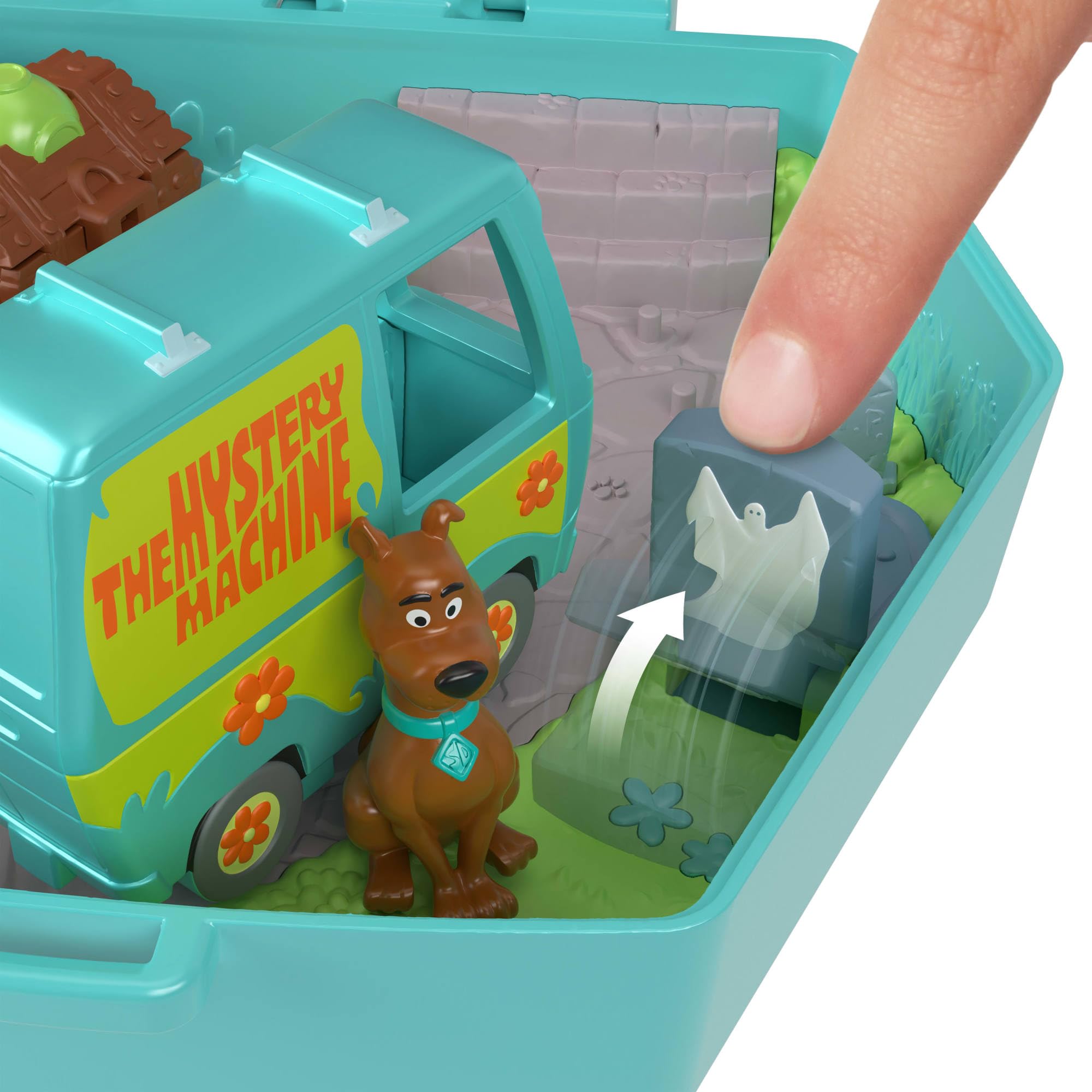 Polly Pocket Scooby-Doo Mystery Machine Compact Playset with Velma & Scooby Dolls | Ages 4+ 4