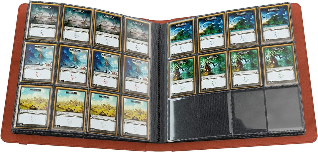 Gamegenic Prime Album 24-Pocket - Holds 480 Double-Sleeved Cards, Red