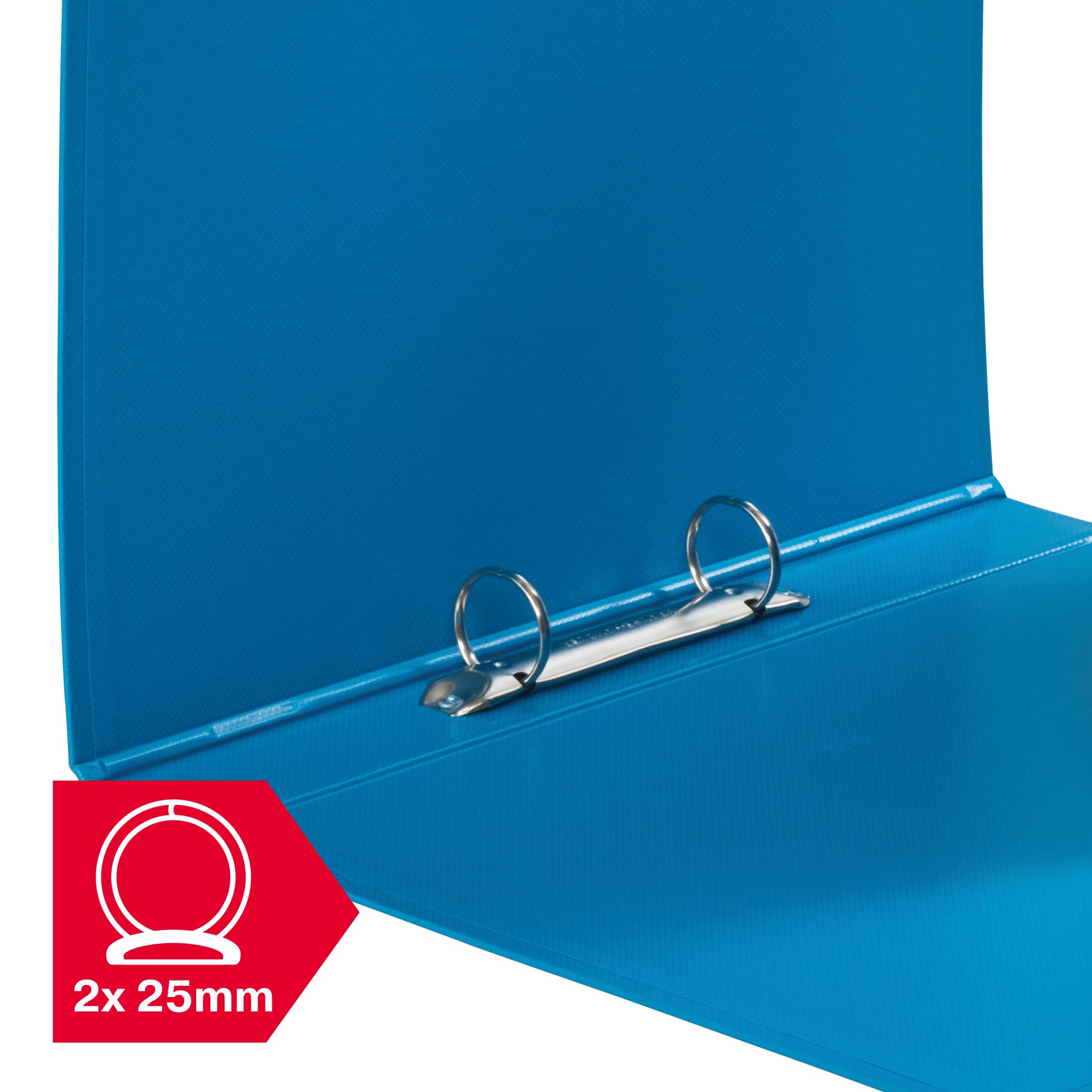 Rexel Choices A4 O-Ring Binder - 25mm Slim Spine | 190 Sheet Capacity | Blue Polypropylene 5