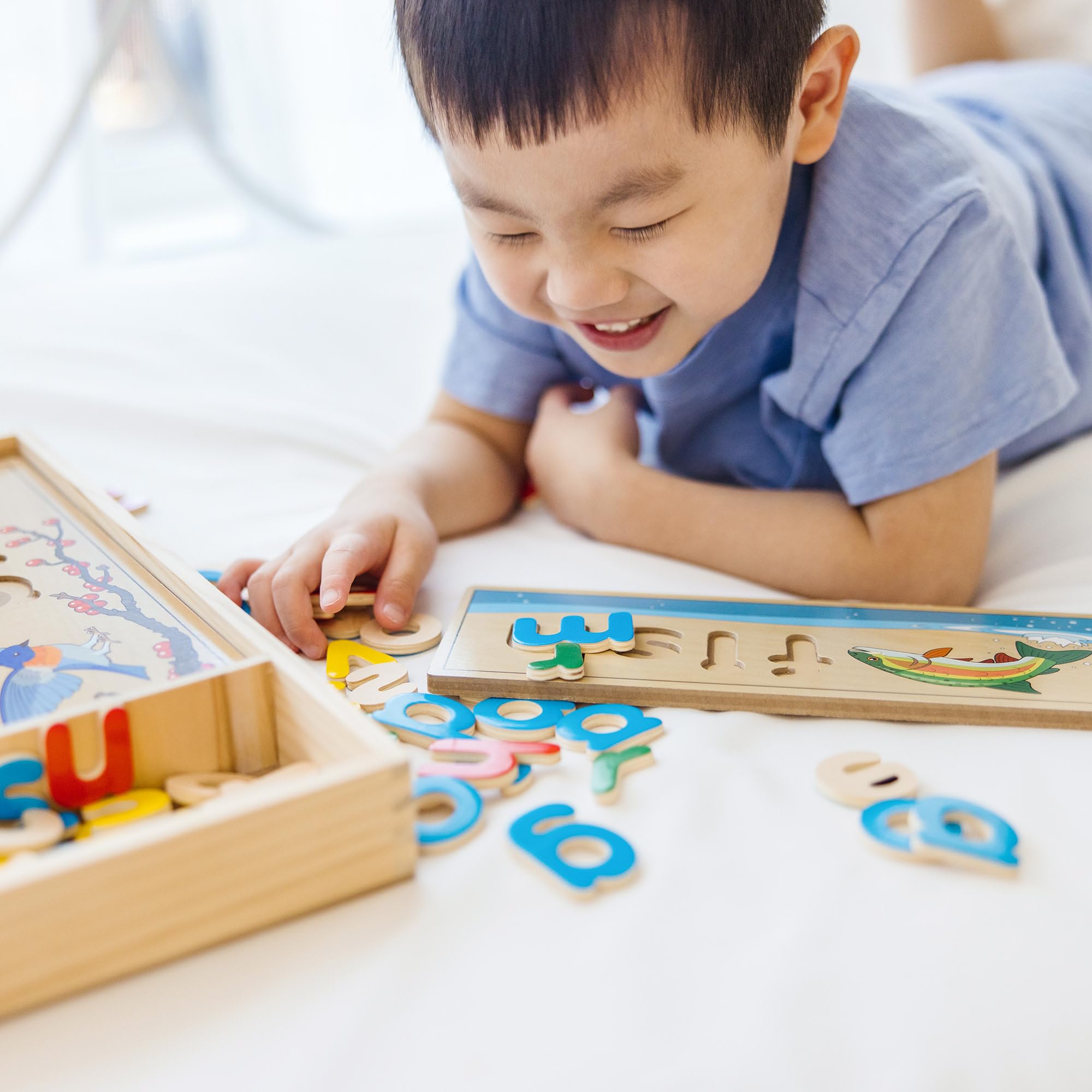 Melissa & Doug See & Spell Wooden Puzzle - Educational Learning Toy for Kids 4-6 10