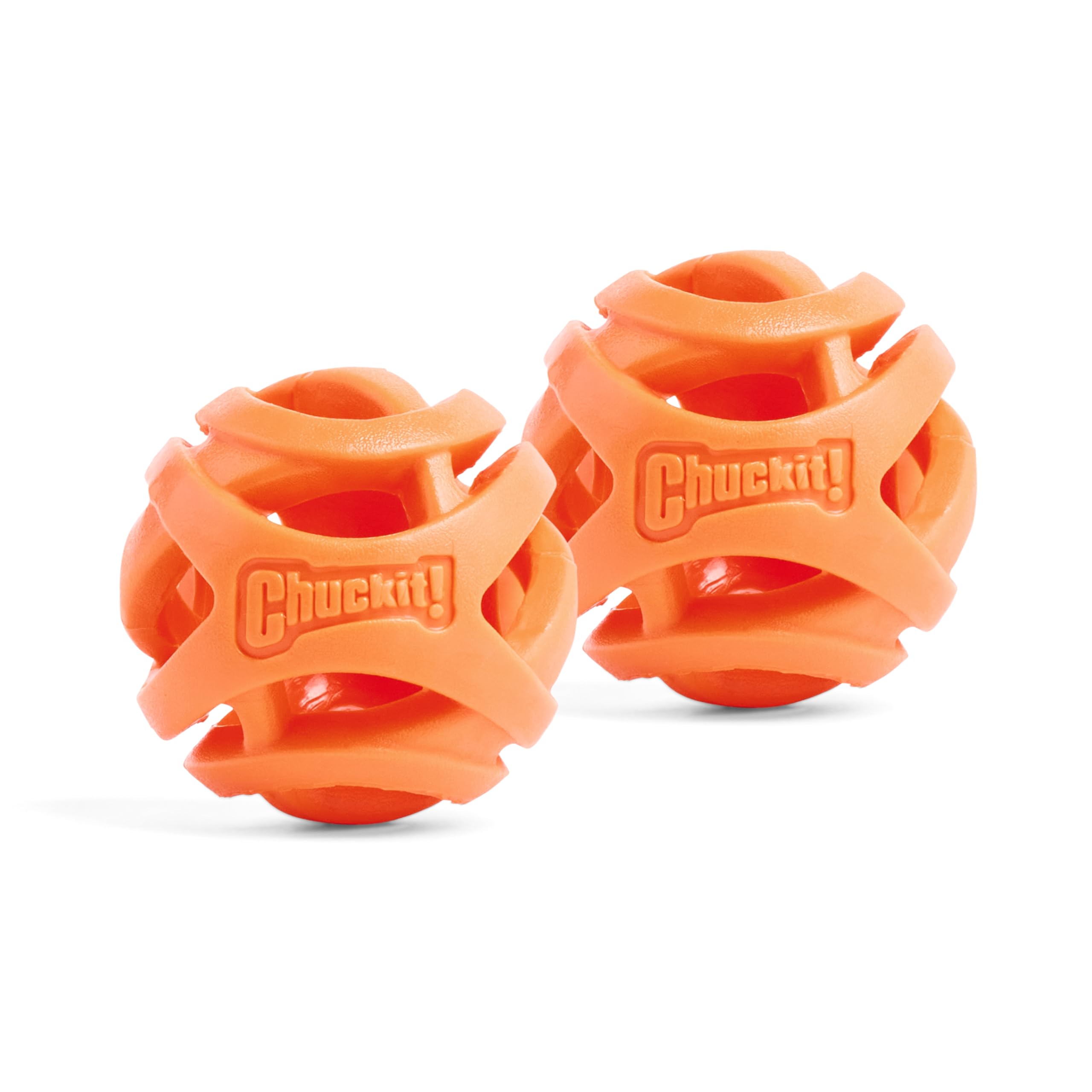 Chuckit! Breathe Right Fetch Ball - Small Size (2 Pack) | Hollow Mesh Design | Waterproof