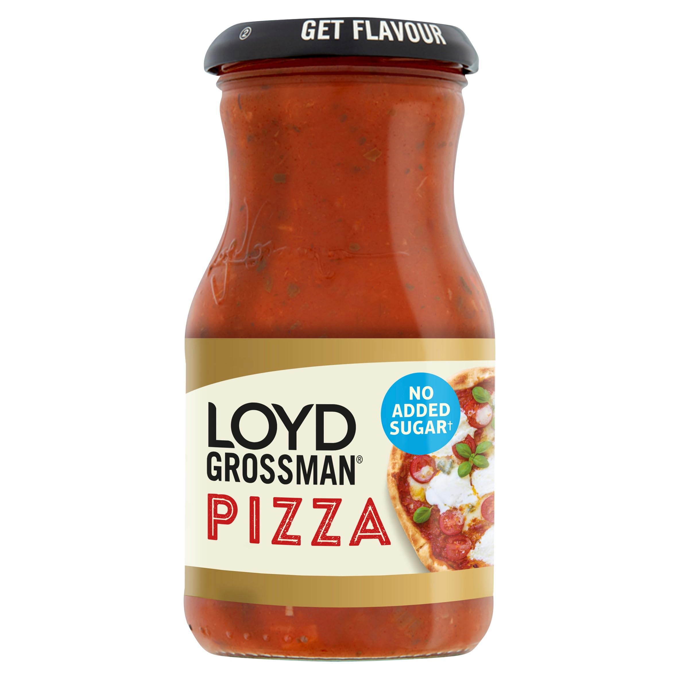 Loyd Grossman Rich Tomato, Basil and Oregano Pizza Topping Sauce - Authentic Italian Flavour | 350g Jar 1