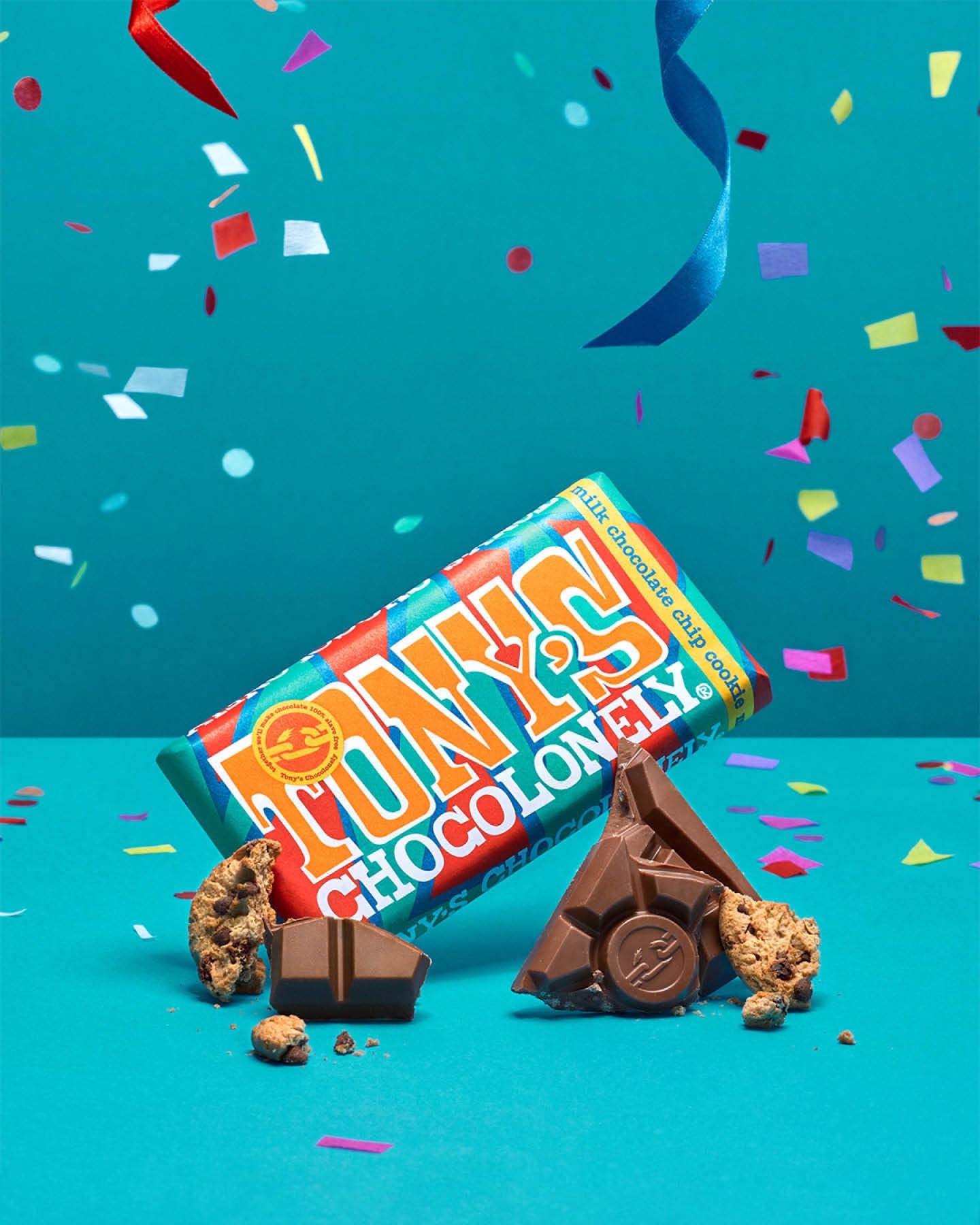 Tony's Chocolonely Milk Chocolate Chip Cookie Bar - 180g 3