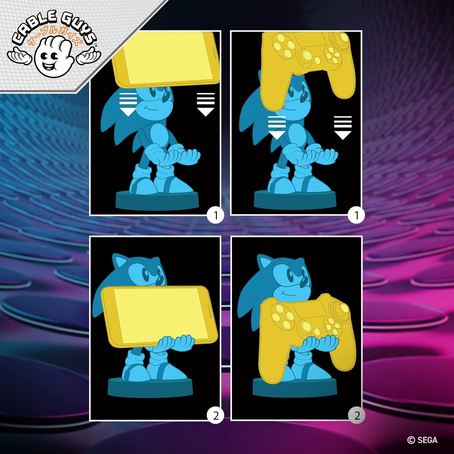 SEGA: Shadow the Hedgehog - Gaming Controller & Phone Holder for PlayStation, Xbox, Switch 4