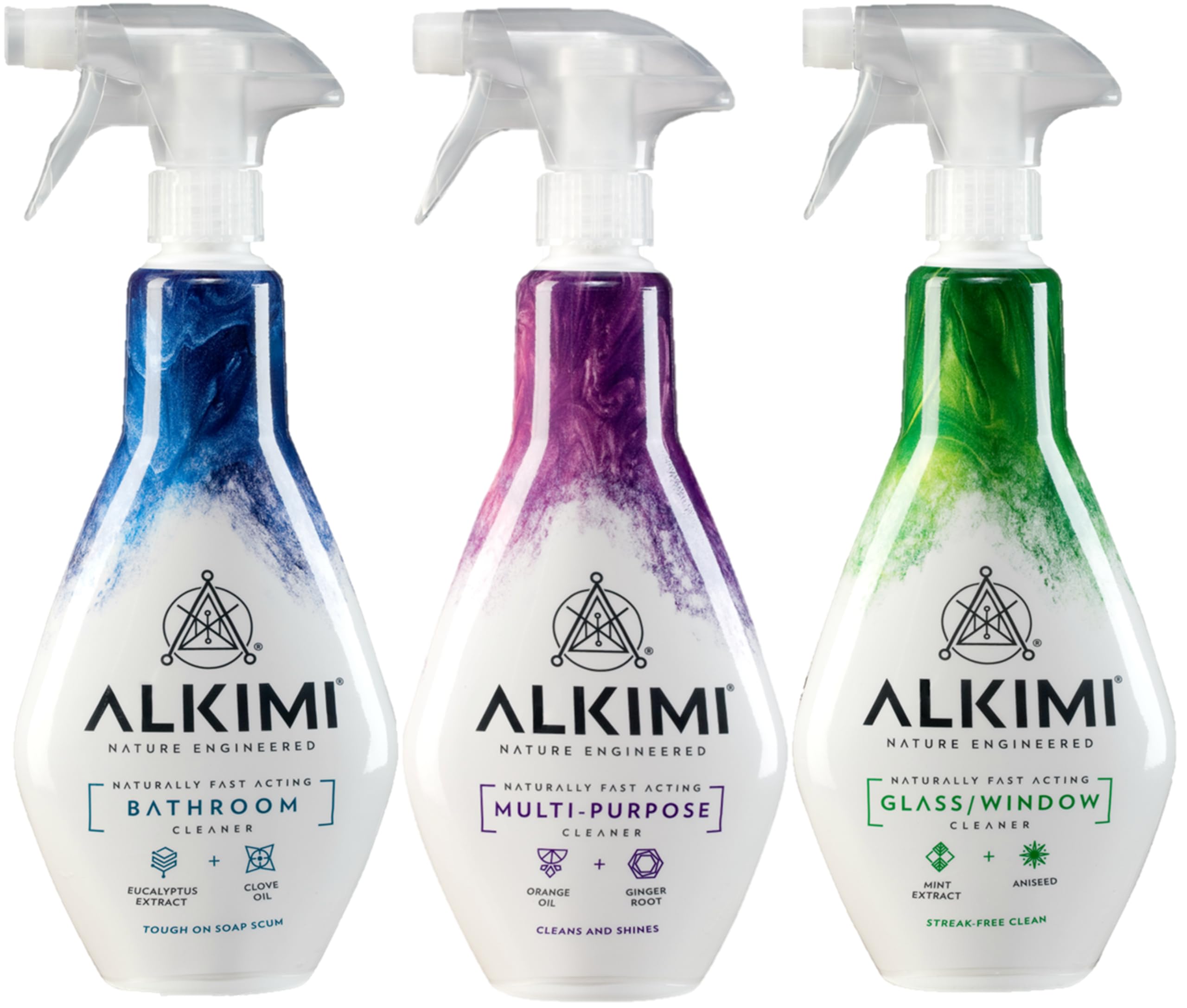 ALKIMI Home Essentials Cleaning Products, Pack of 3 – Multi-Purpose, Bathroom & Kitchen Cleaners 1