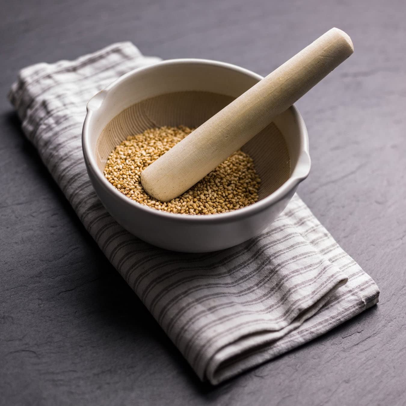 Emma Basic Roasted White Sesame Seeds - High Fibre, Source of Protein | 1kg 3