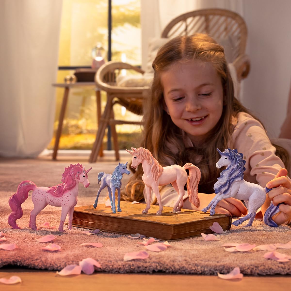 SCHLEICH Bayala Mandala Unicorn Foal - 4" Fantasy Horse Play Figure for Kids 16