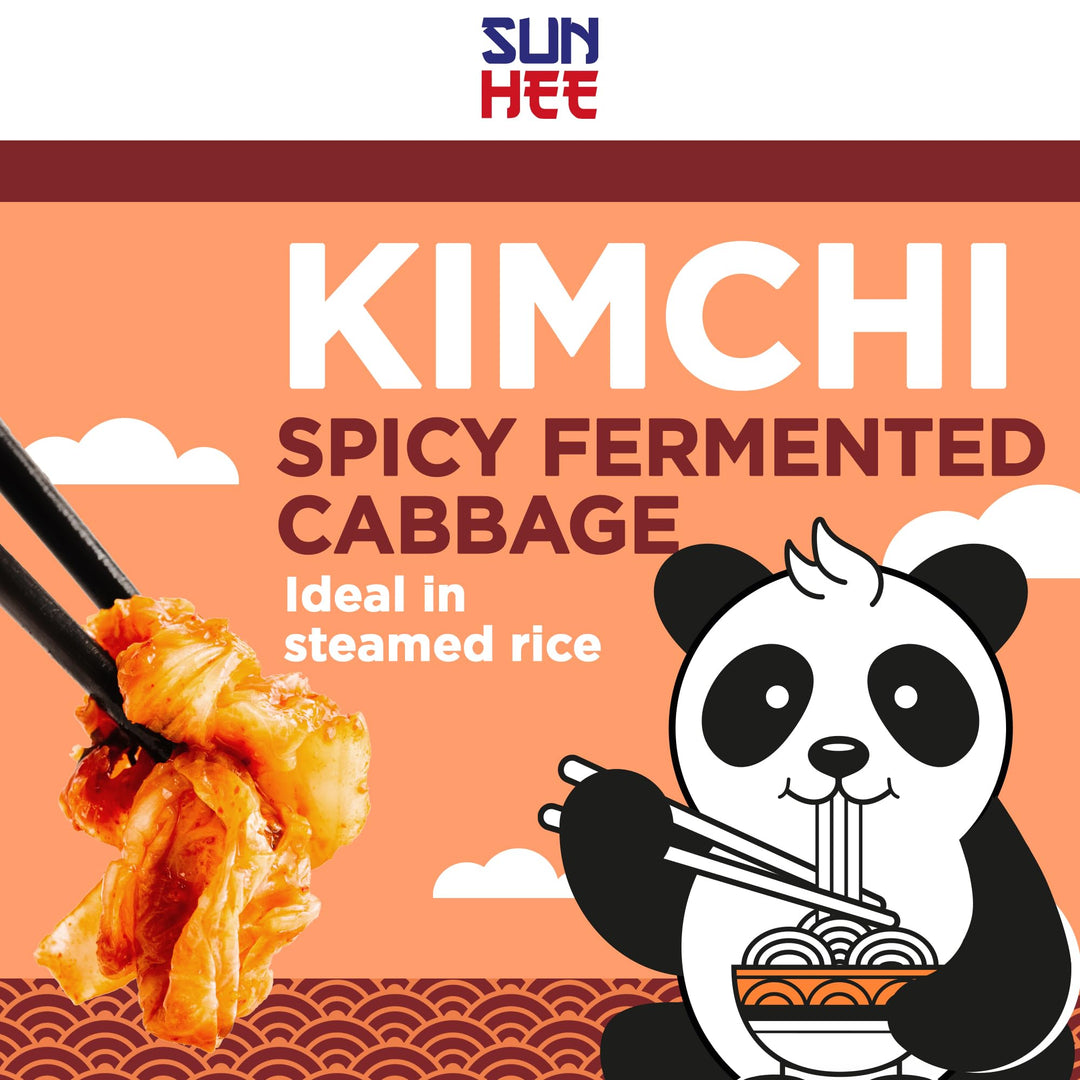 Sun Hee Natural Kimchi - Fermented Cabbage with Radish, Garlic & Ginger (190g)