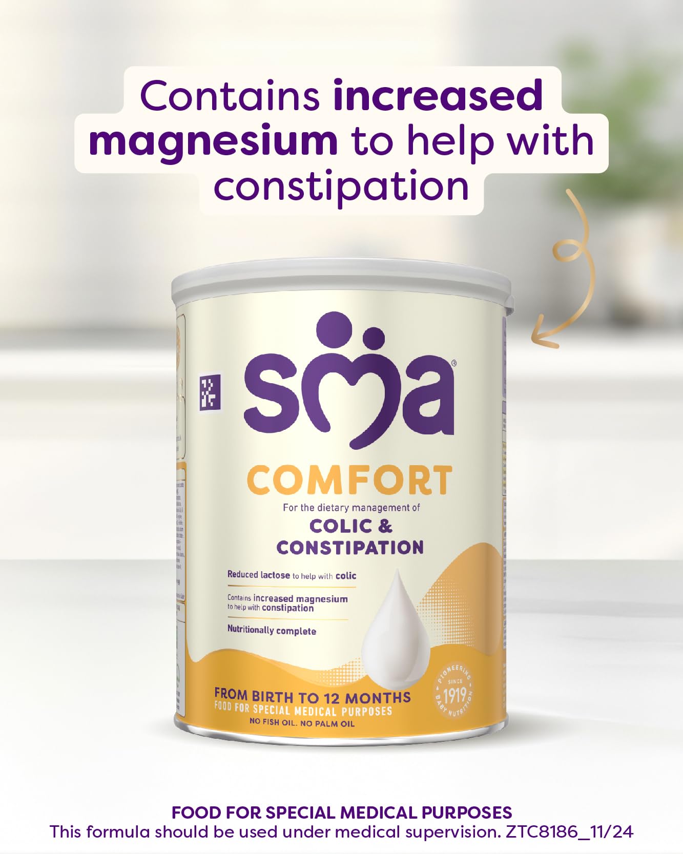 SMA Nutrition Comfort Formula Powder - For Colic & Constipation Relief | 800g 4