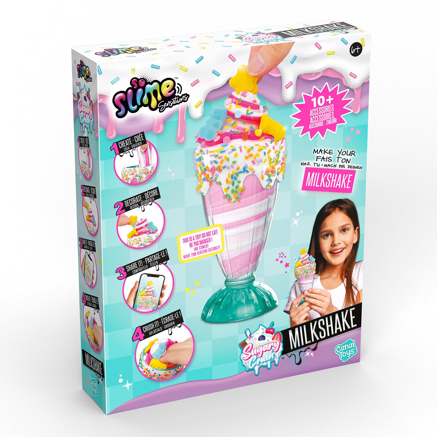 So Slime Sensations - Sugary Crush Milkshake Slime Kit 10