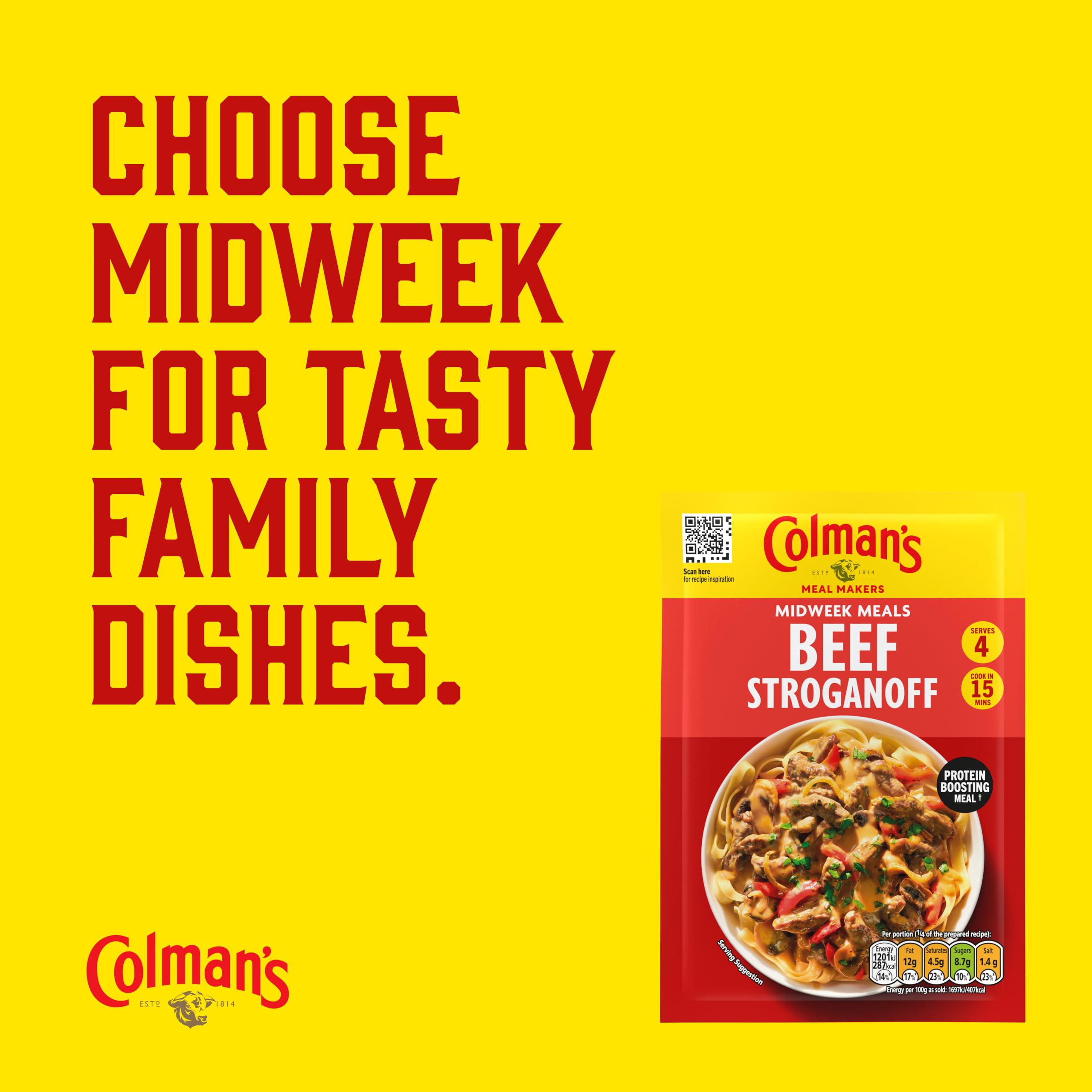 Colman's Beef Stroganoff Meal Maker - Quick Sauce Mix for Hearty Family Meals 3