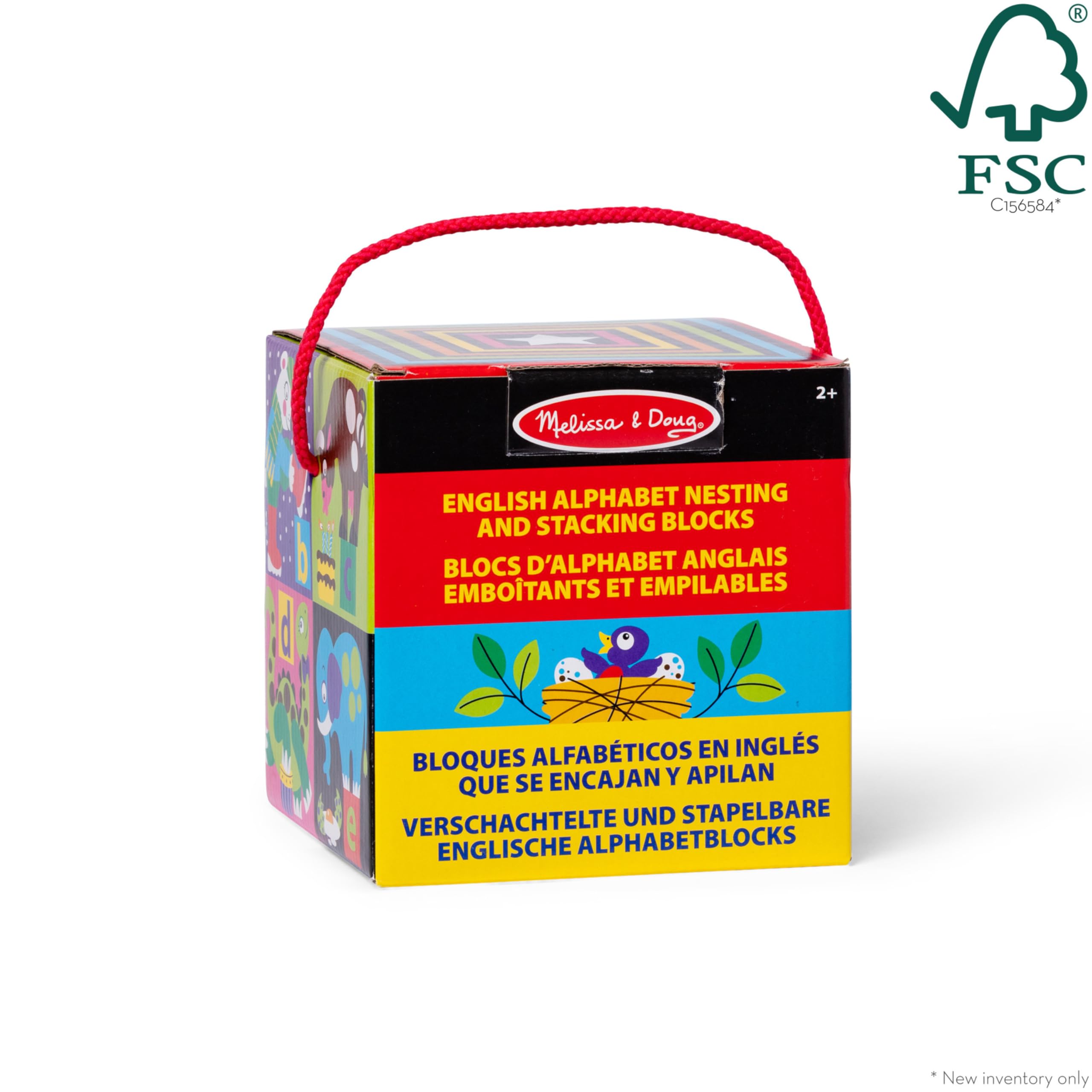 Melissa & Doug Alphabet Nesting and Stacking Blocks - Educational Building Playset for Toddlers 2+ 13