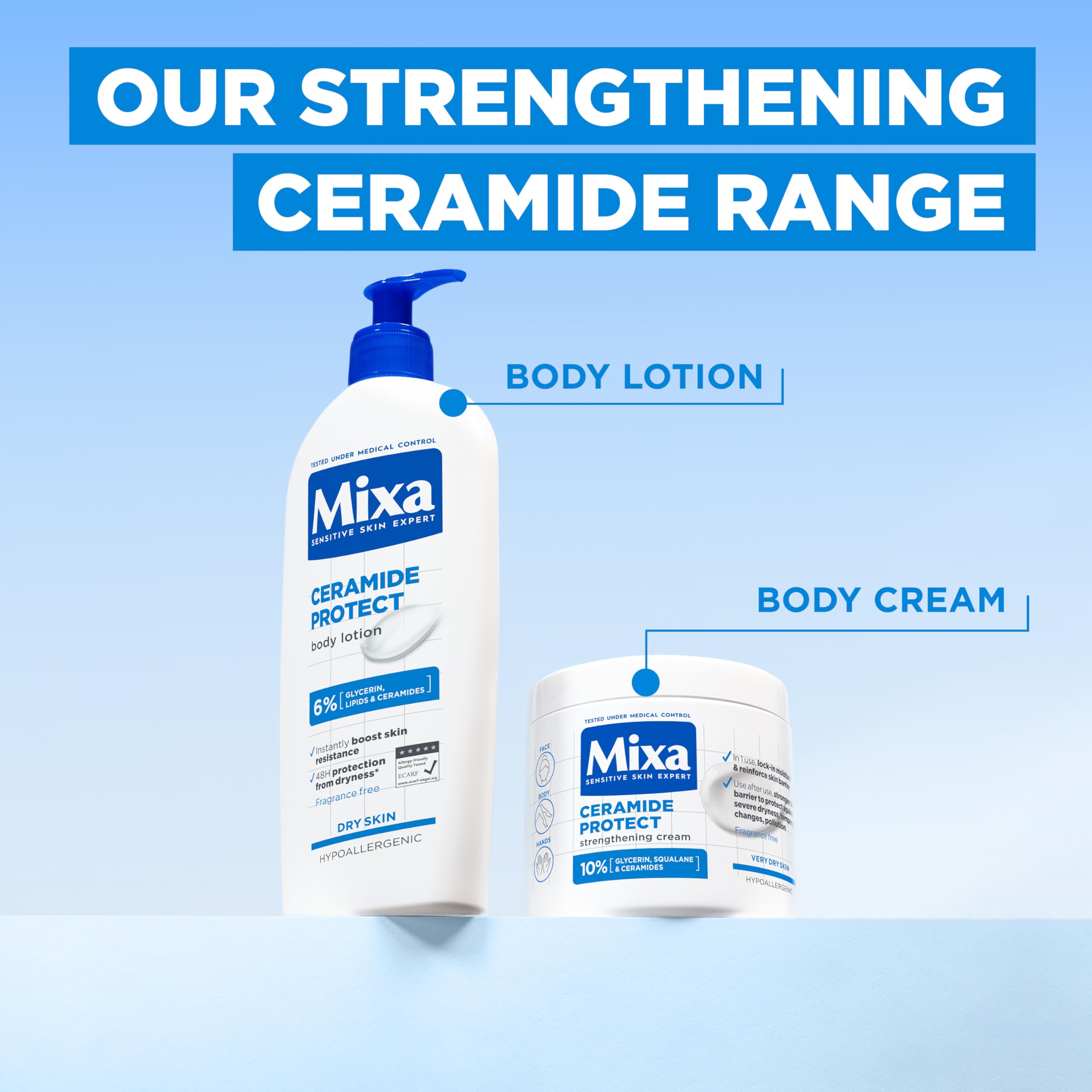 Mixa Ceramide Protect Hand Cream - 10% Glycerin & Ceramides | Strengthens Barrier | 100 ml Tube 6