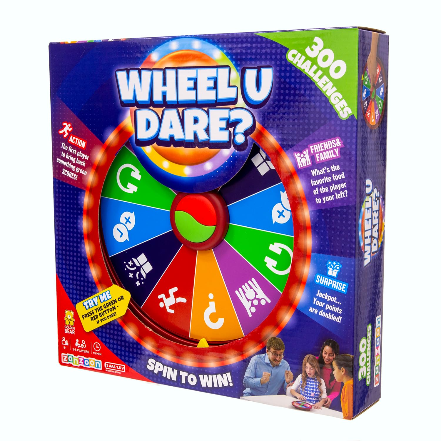 Wheel U Dare? The Ultimate Family Board Game with Electronic Game Master 1