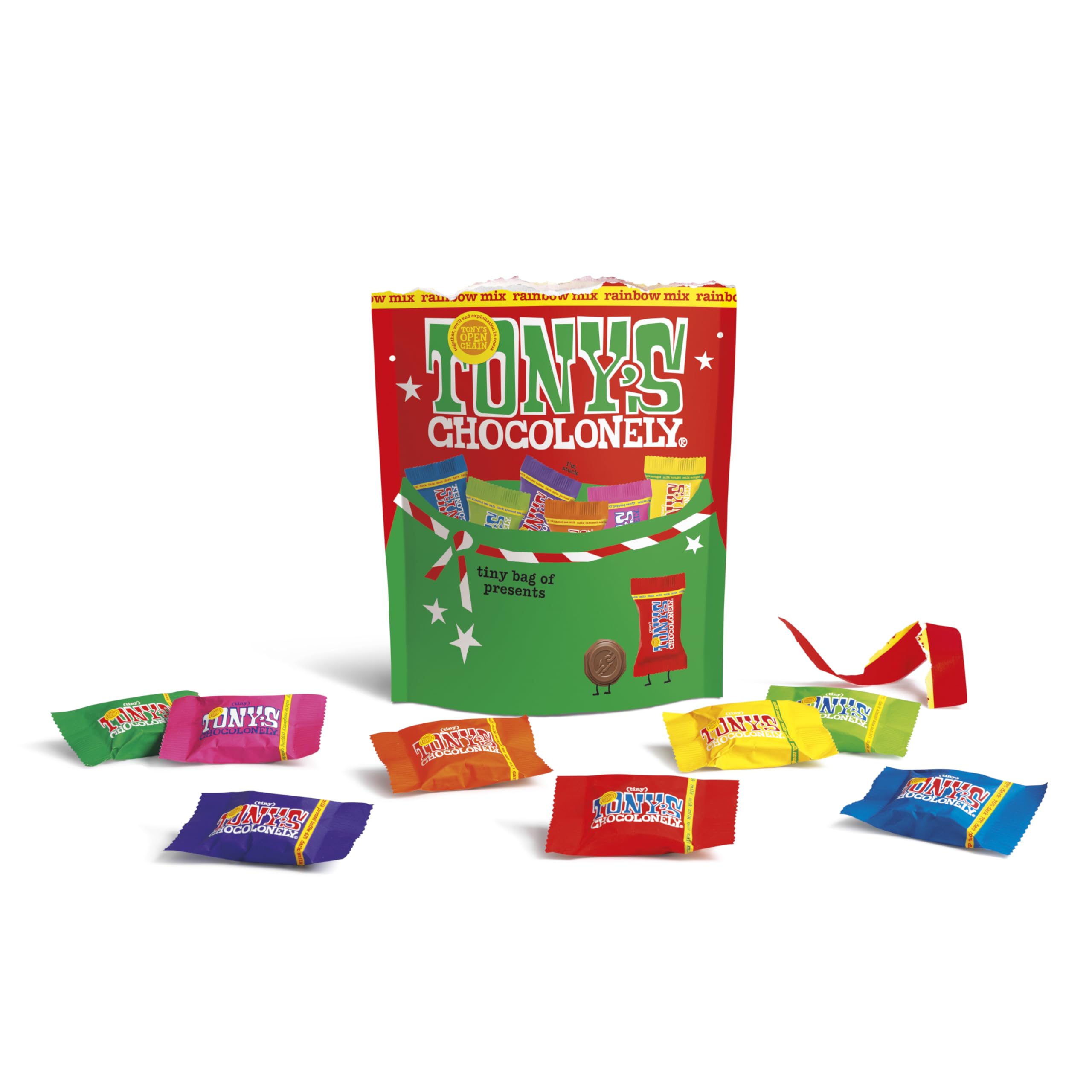 Tony's Chocolonely Tiny Tony's Christmas Pouch - Assorted Flavors Chocolate Gift 3