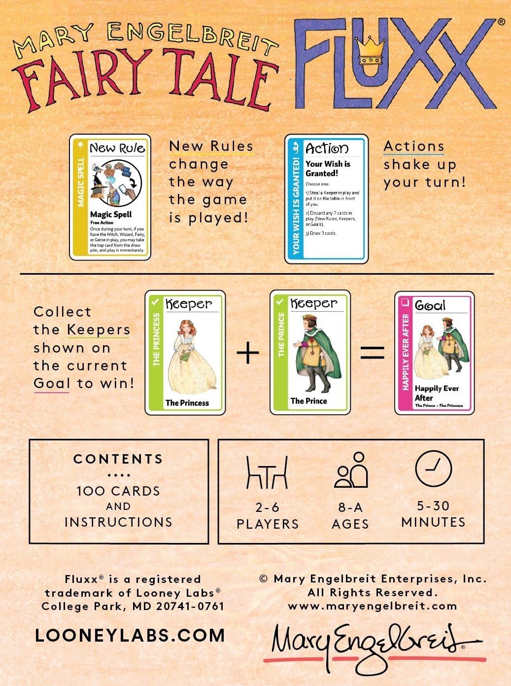 Looney Labs Fairy Tale Fluxx Card Game 2