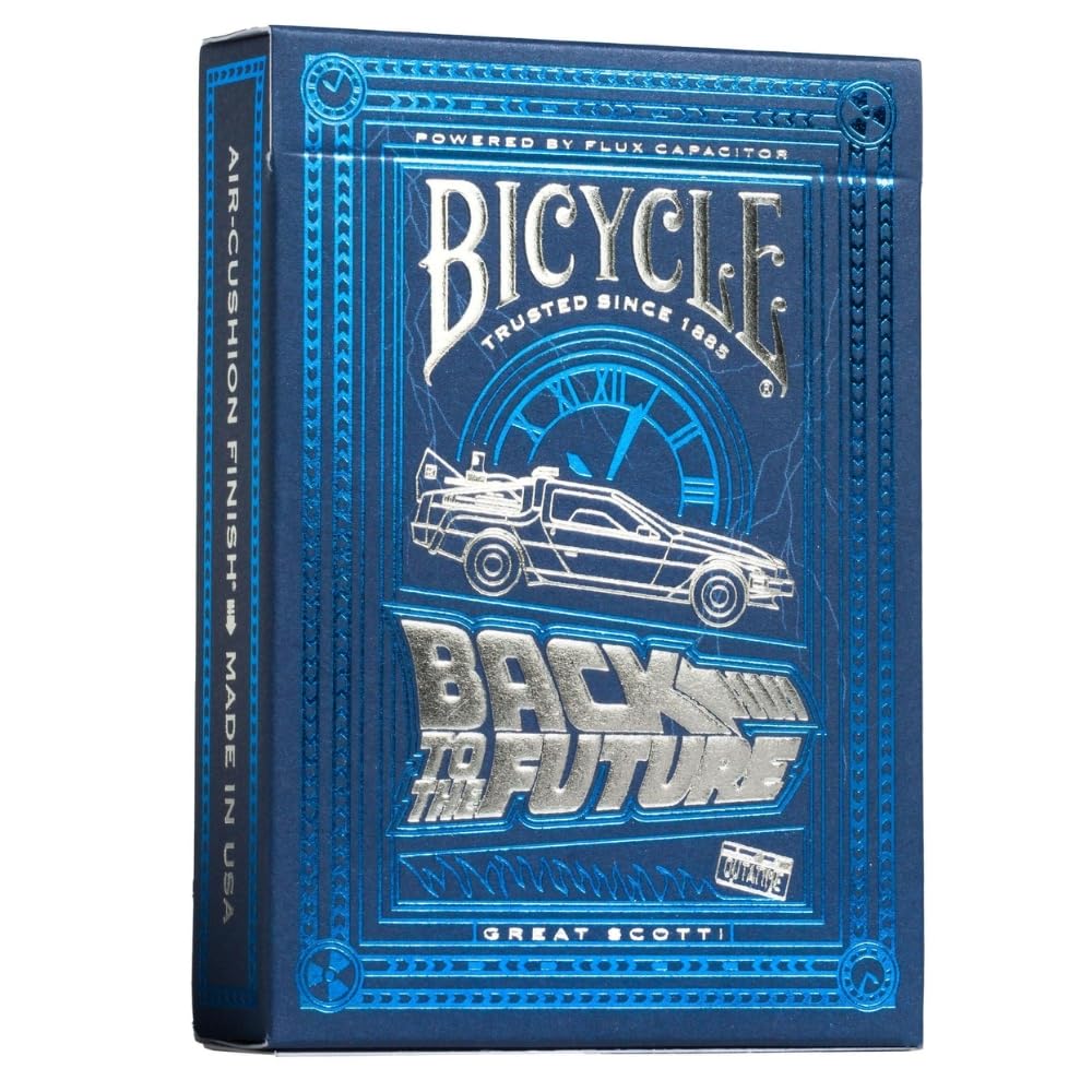 Bicycle Back to The Future Playing Cards - Air Cushion Finish, Custom Figures | Unisex Adult 1