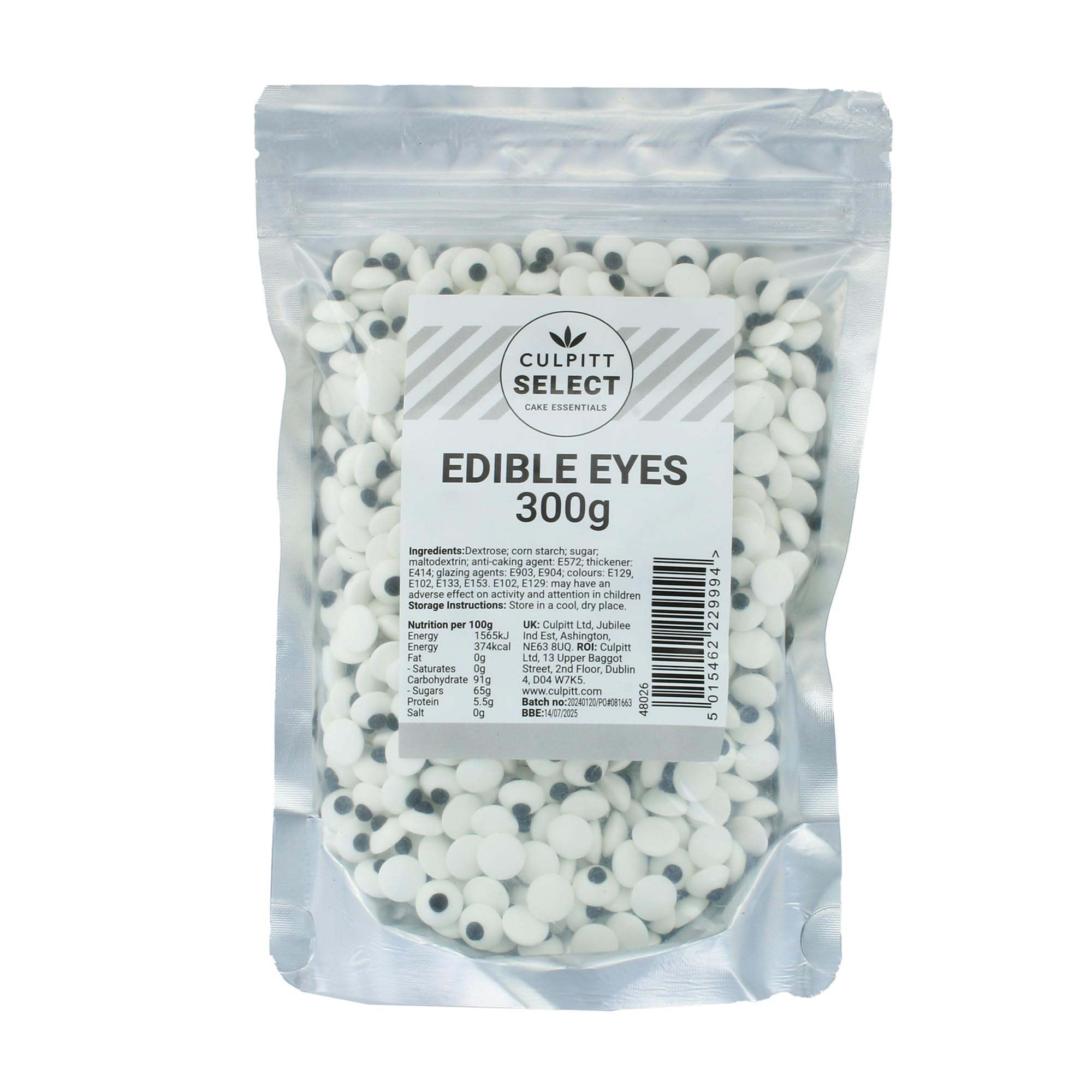 Culpitt - Select Edible Eyes Cake Sprinkle Decorations 1
