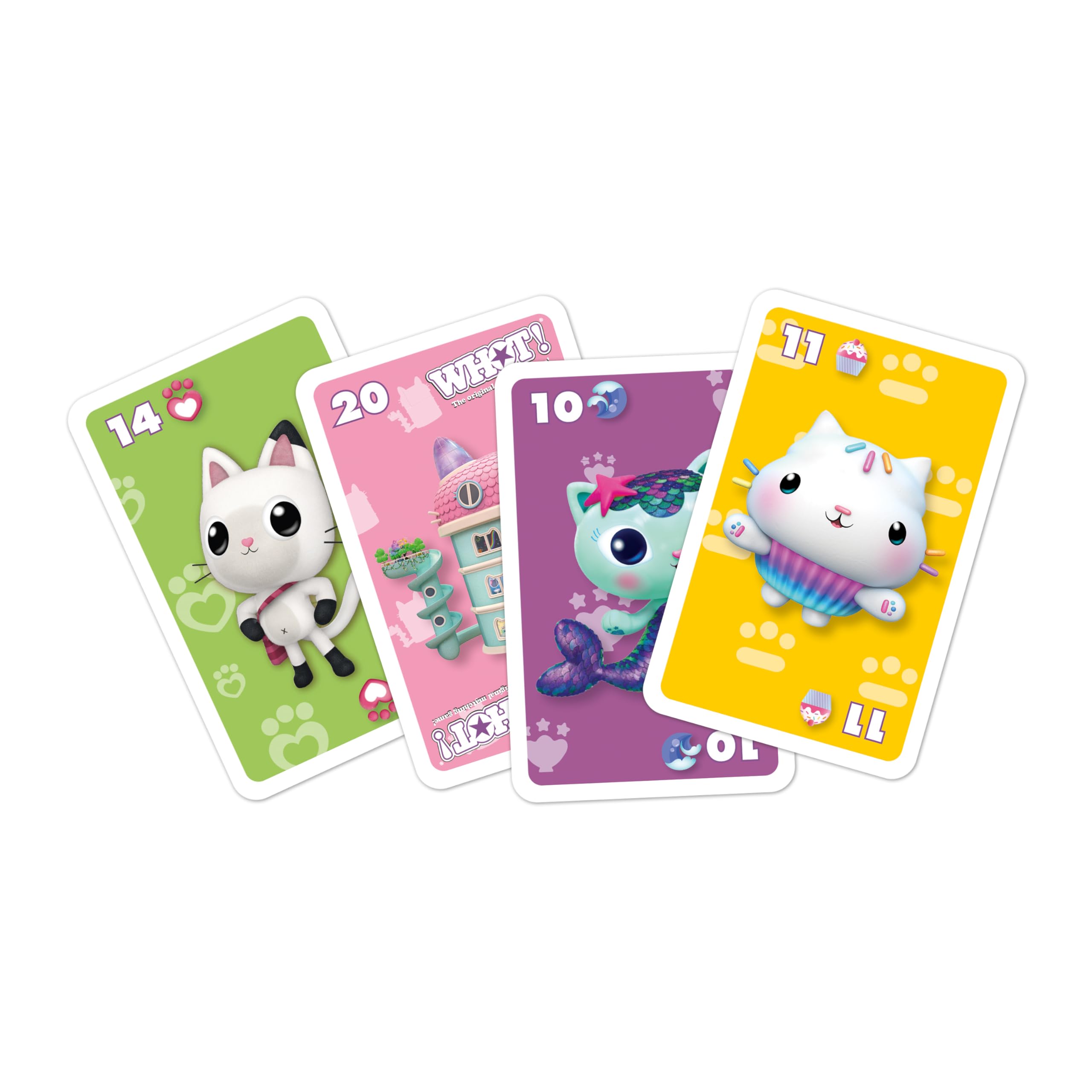 Waddingtons Number 1 Gabby's Dollhouse WHOT Card Game - Travel Size | Ages 5+ | English/French 5