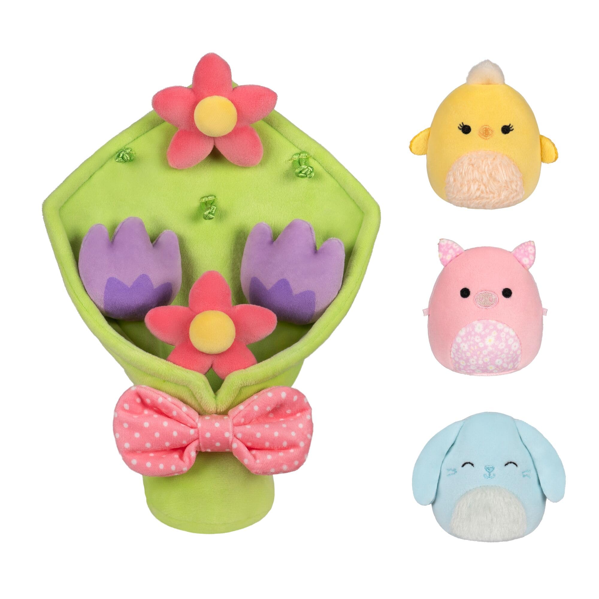 Squishmallows Micromallows Bouquet with Xin the Bunny, Aimee the Chick, Peter the Pig | 2.5-inch Plush 5