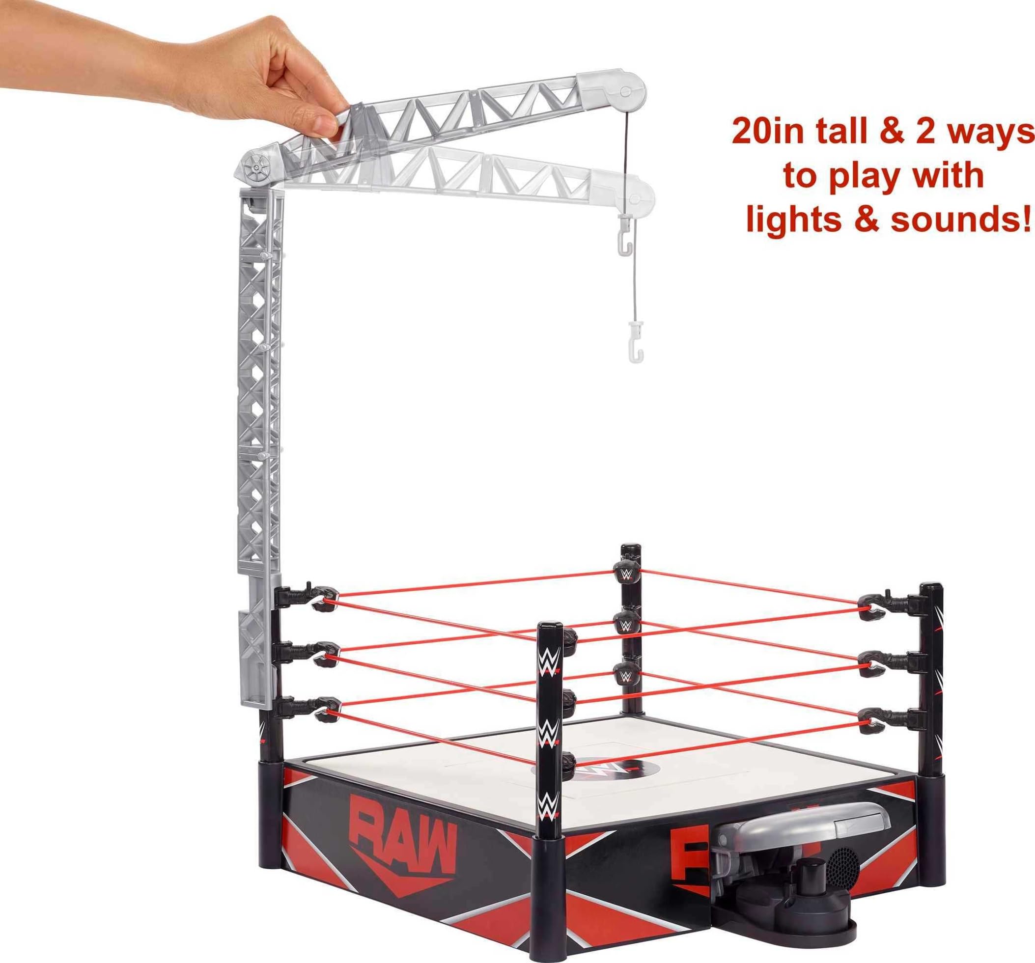 Mattel WWE Wrekkin Kickout Ring Playset - 2-Mode Action Figure Arena with Breakaway Table, Ages 6+ 3