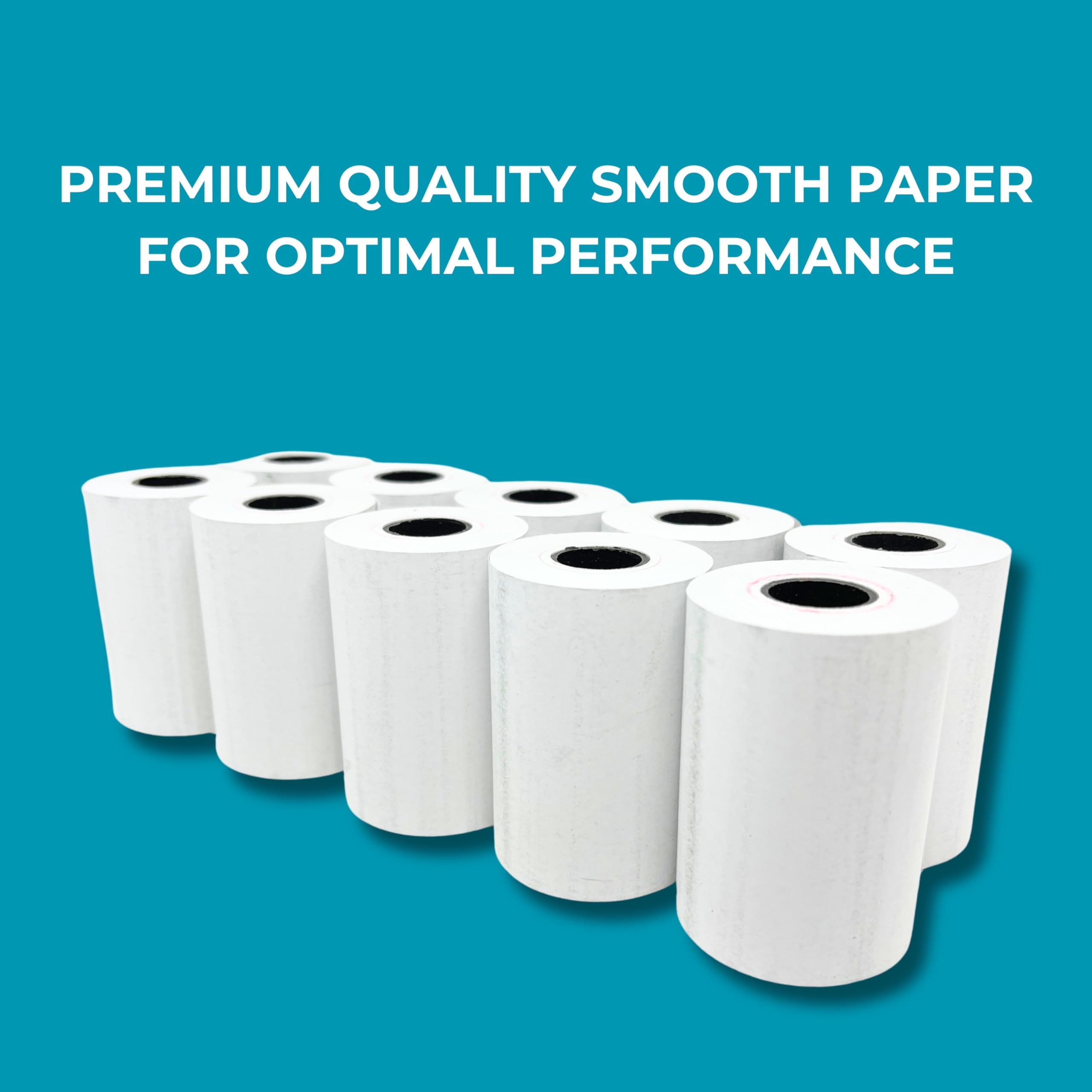 Double Dragon Thermal PDQ Receipt Paper Till Rolls - 57 x 30mm | BPA-Free | Pack of 20