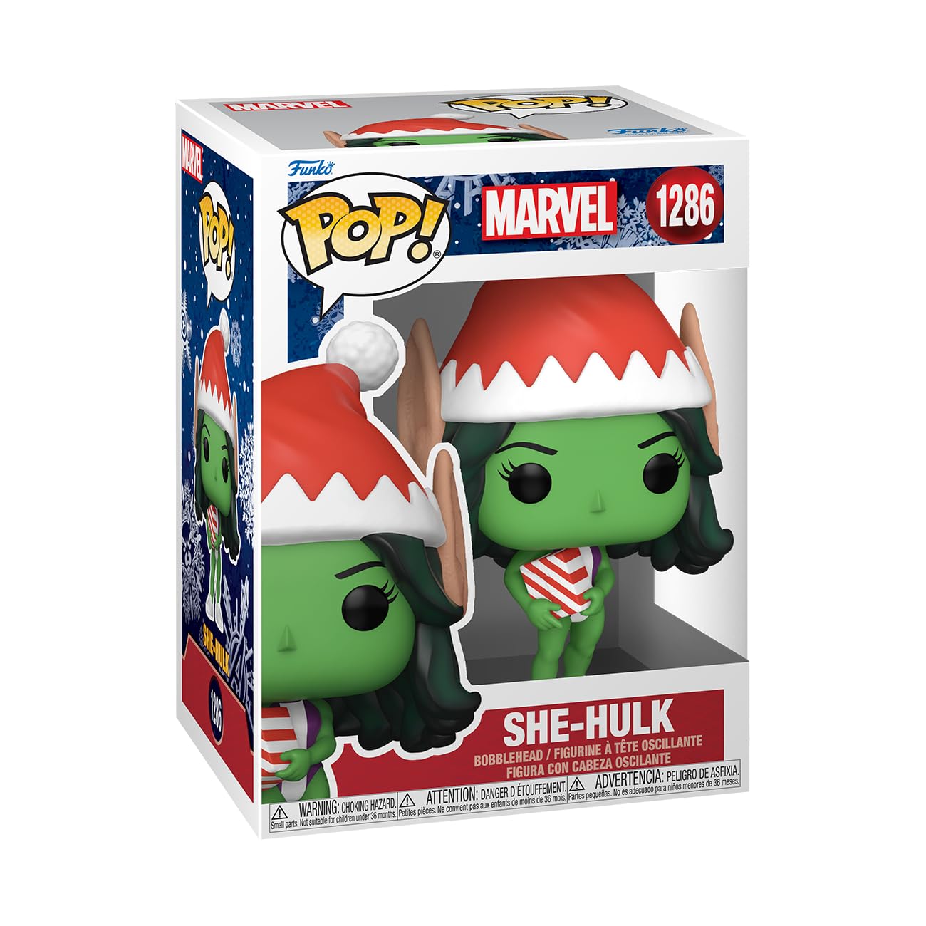 Funko Marvel Holiday She-Hulk - 3.75 Inch Collectible Vinyl Figure | Multicolor | Vinyl