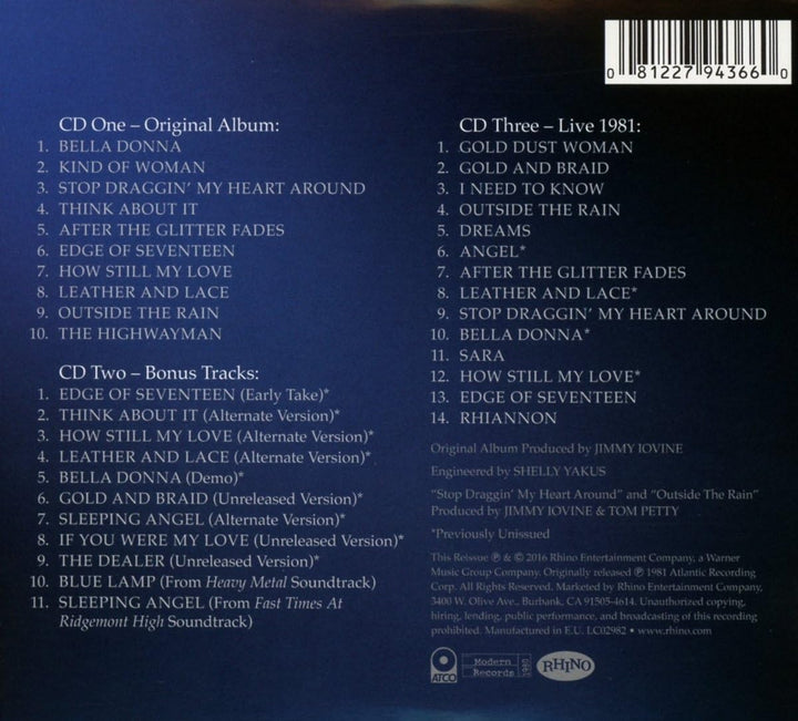 Stevie Nicks - Bella Donna Deluxe Edition (3CD)