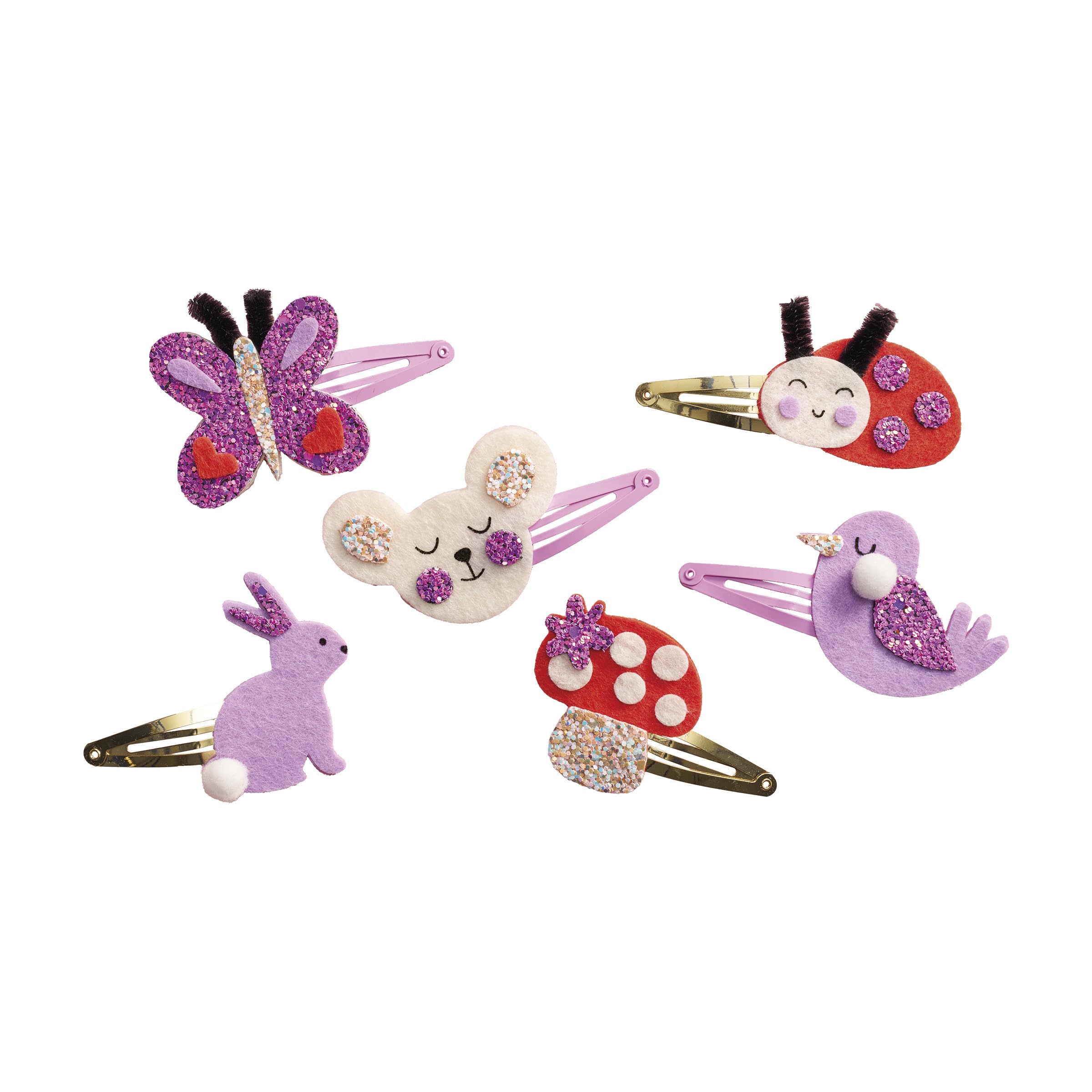 Janod Flower Garden Hair Clip Jewellery Making Kit | Ages 5-10 | Develops Fine Motor Skills