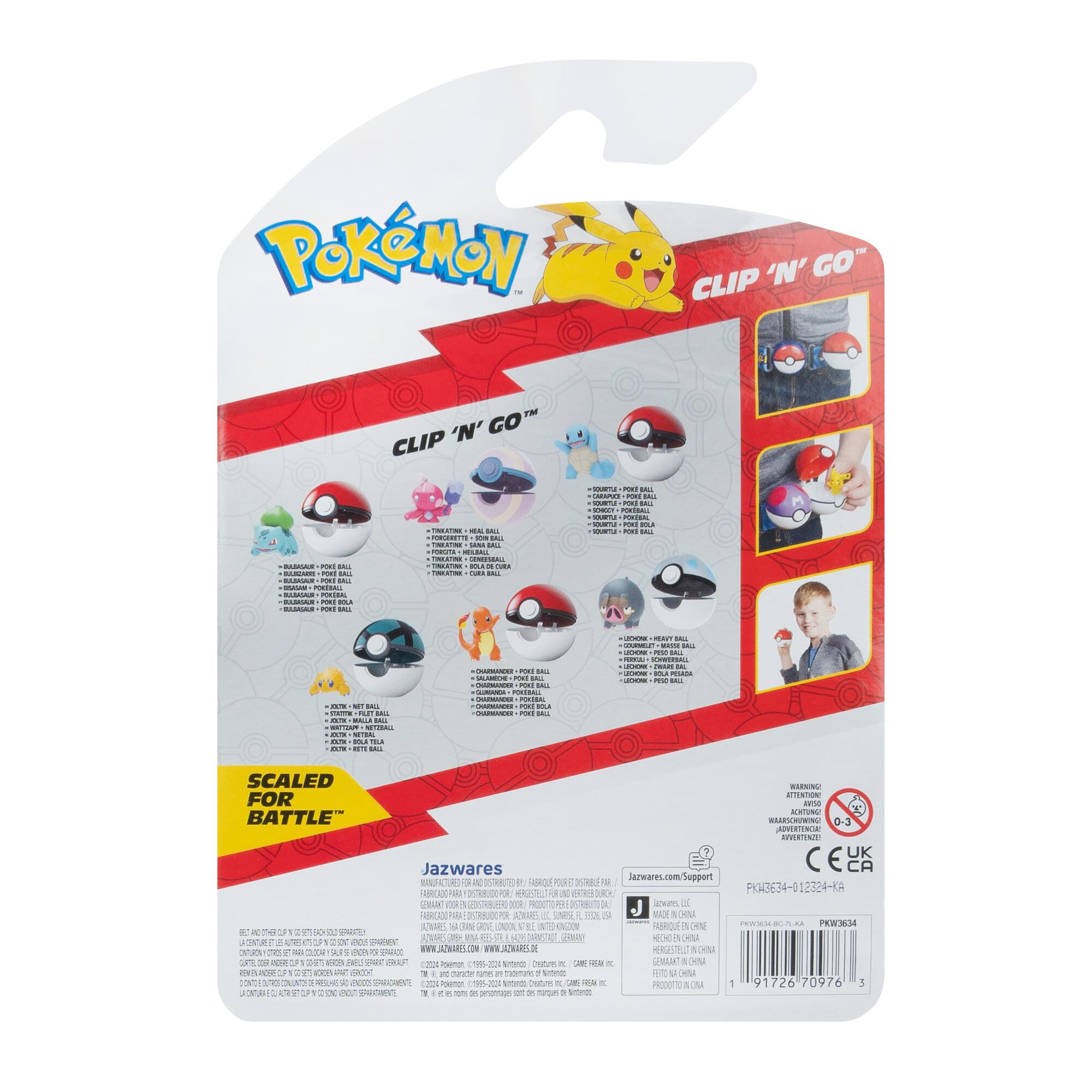 Pokémon Bulbasaur Clip 'N' Go Poké Ball Set - Pocket-Size Figure | Ages 4+ 10