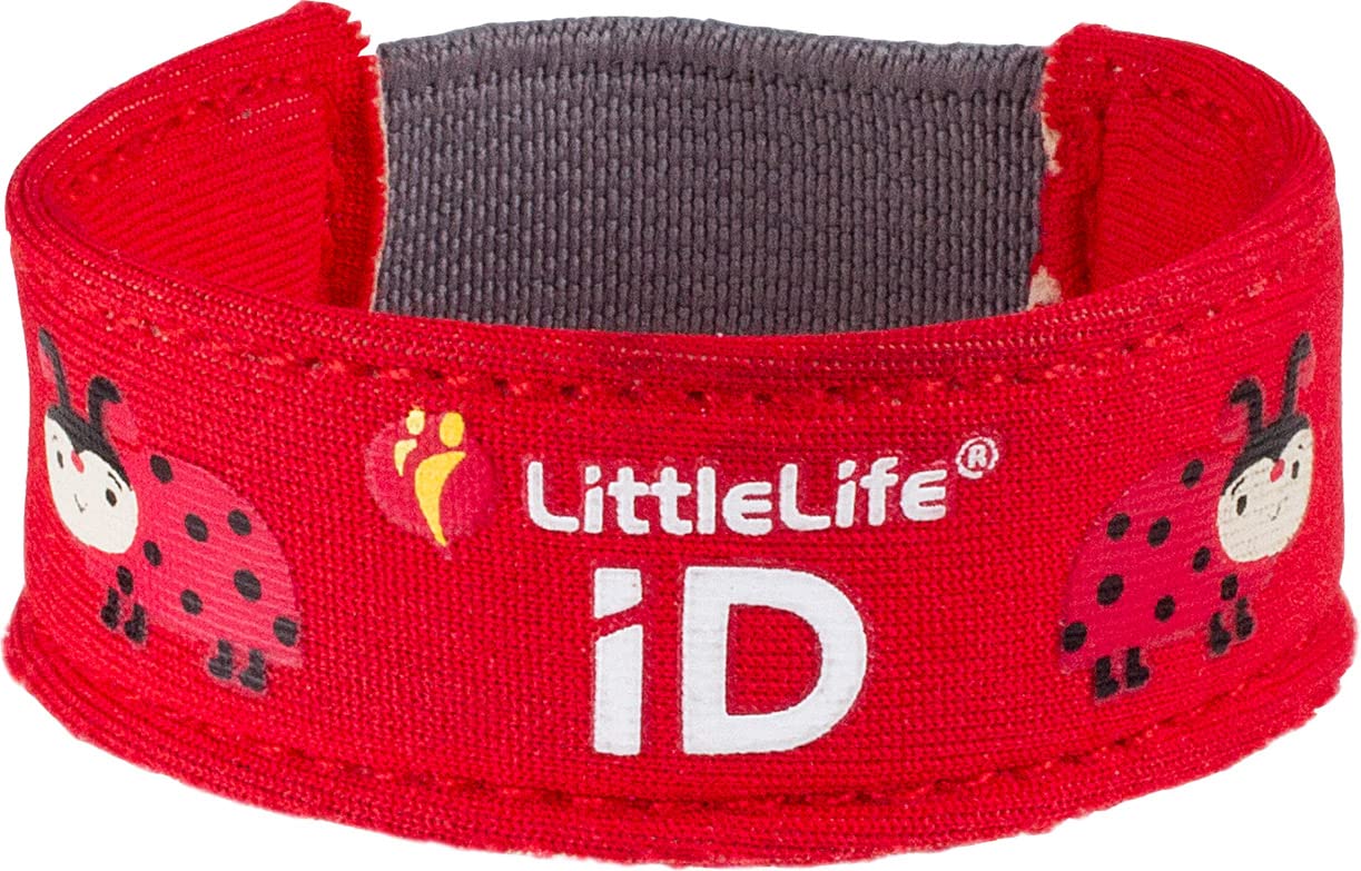 LittleLife Ladybird iD Safety Wristband - Kids Emergency Contact Bracelet | Neoprene | One Size 1