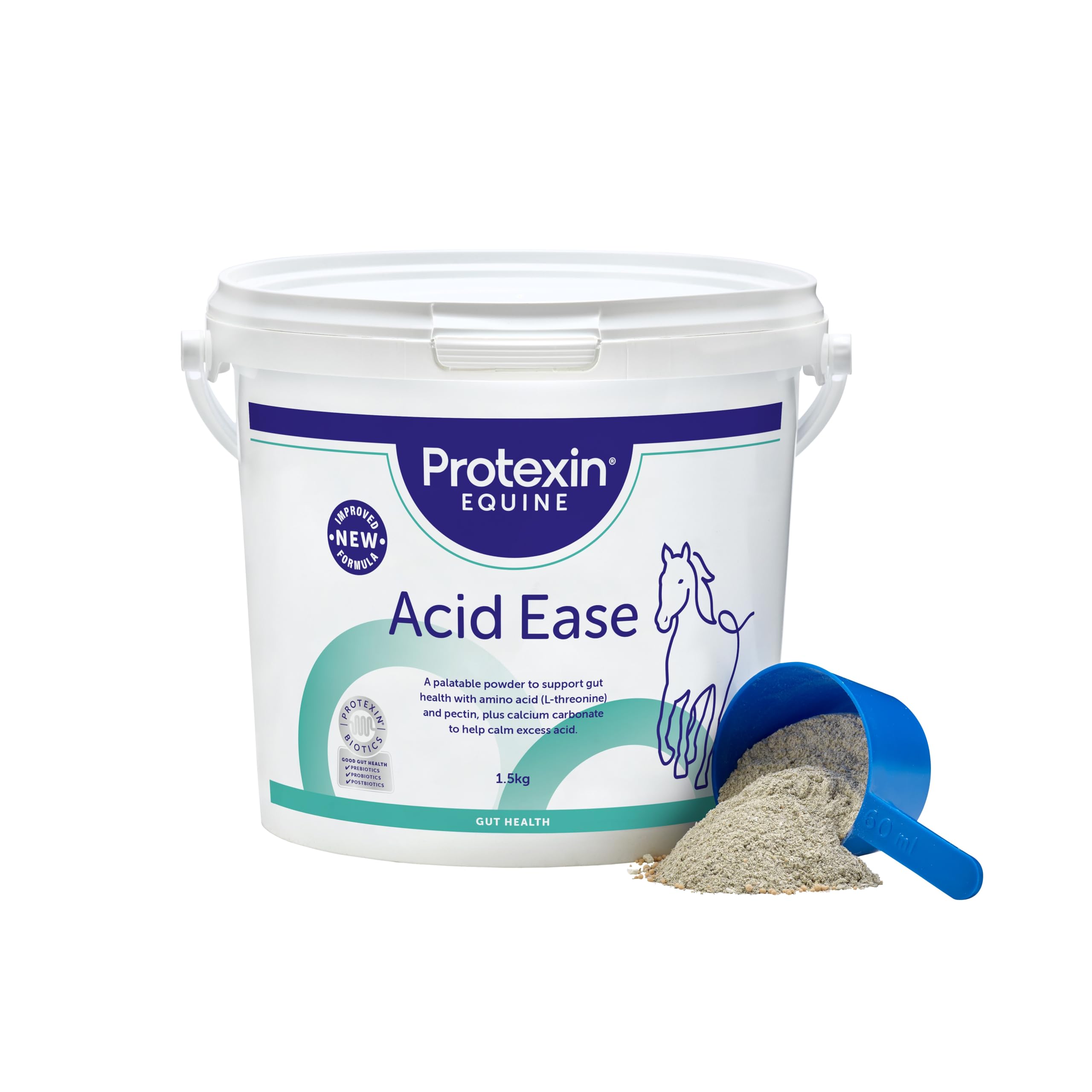 Protexin Equine Premium Acid Ease - Buffers Excess Stomach Acid | 1.5 kg Powder