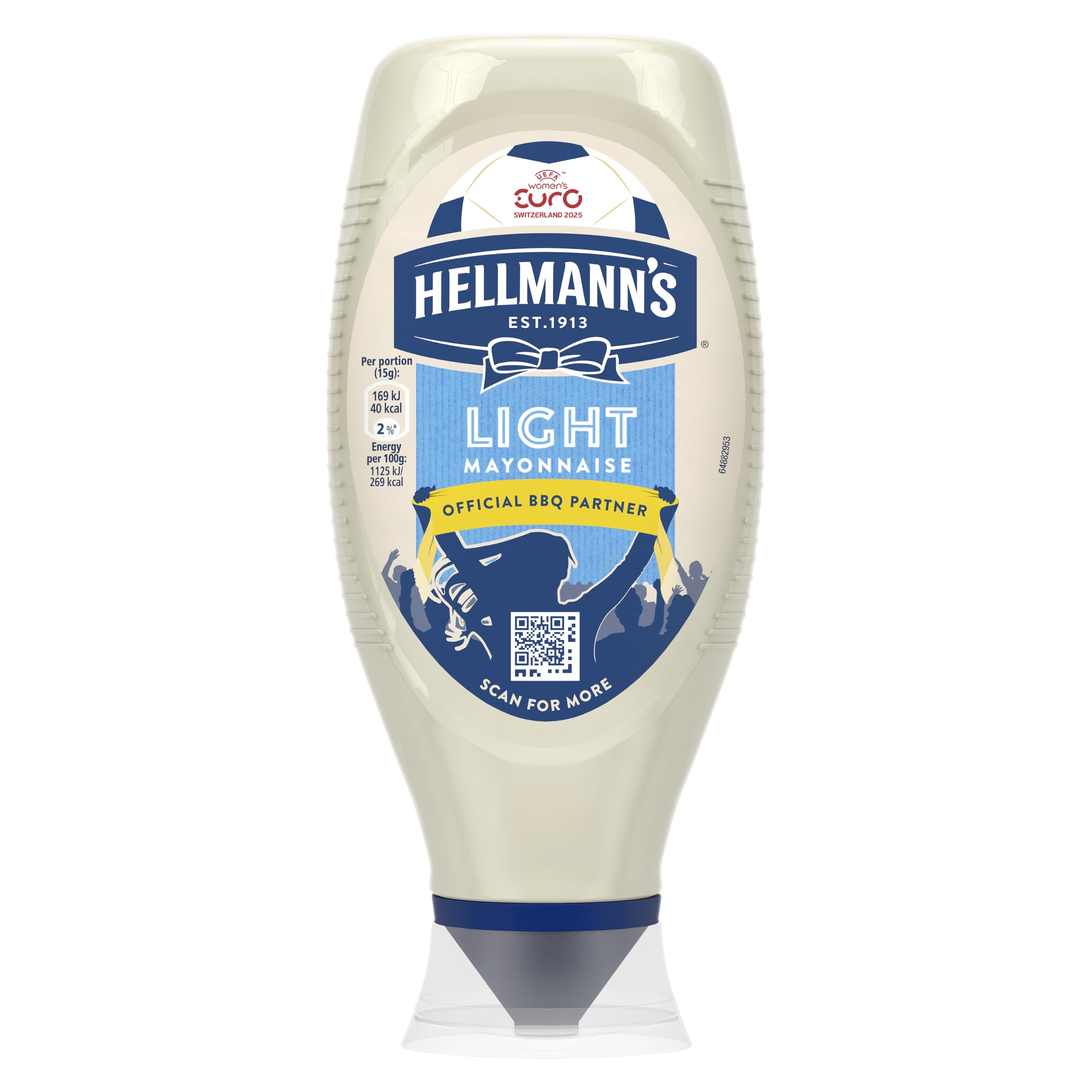 Hellmann's UEFA Women's EURO 2025 Limited Edition Light Mayonnaise Quetschflasche