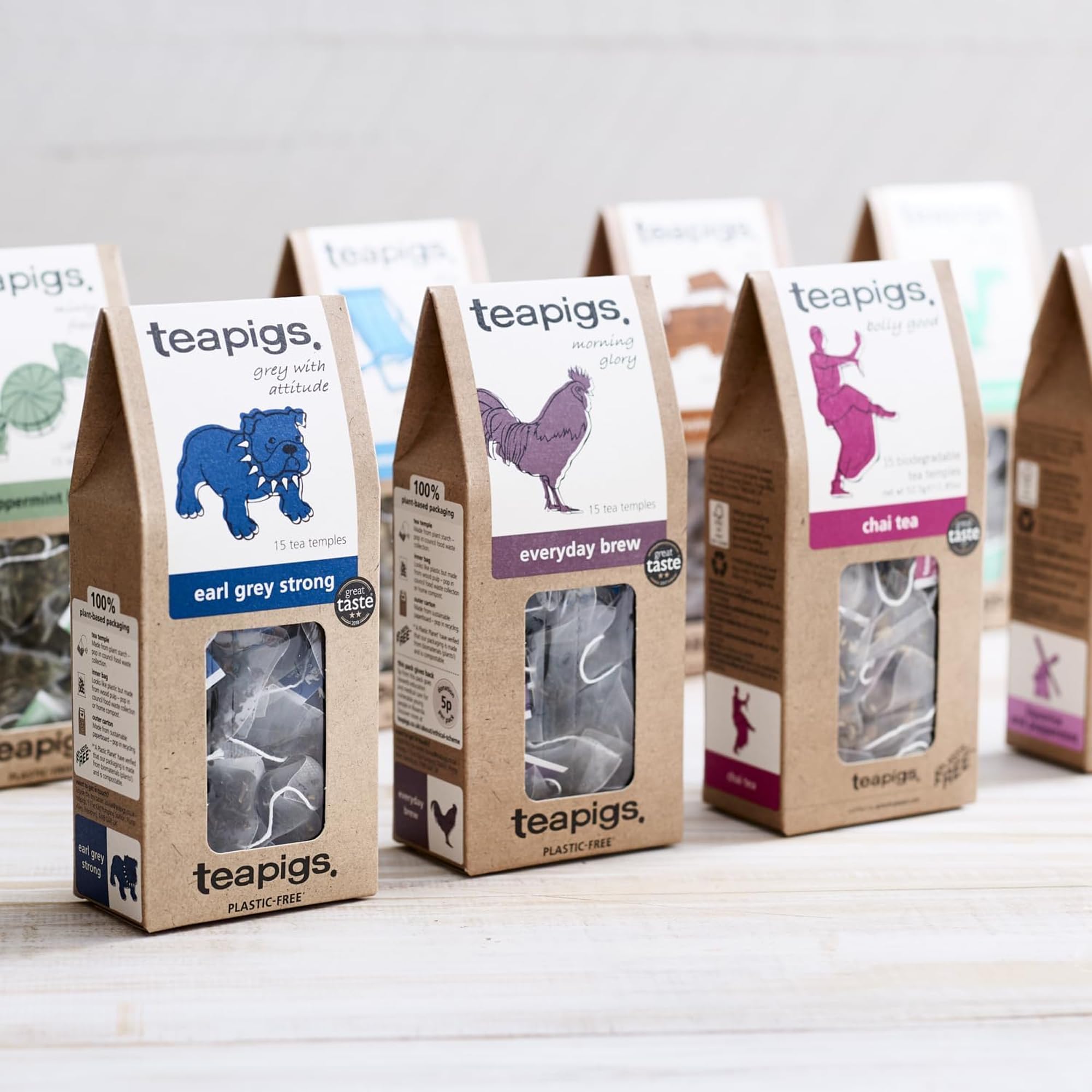 teapigs Peppermint Herbal Tea - Whole Leaves, Caffeine-Free, Supports Digestion | 15 Count (Pack of 1) 7