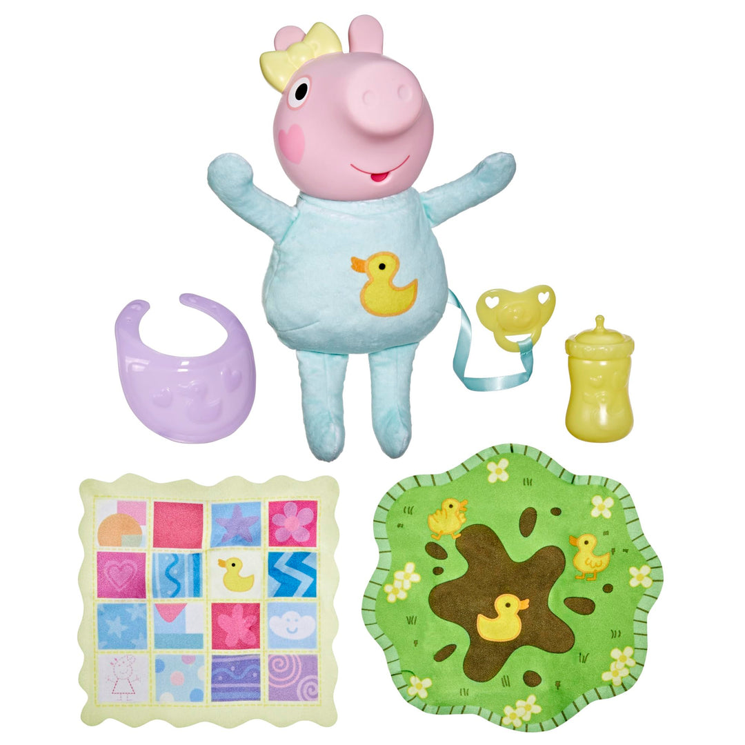 Peppa Pig Oinks and Snuggles Evie Interactive Baby Doll - 20+ Sound Effects, Ages 3+