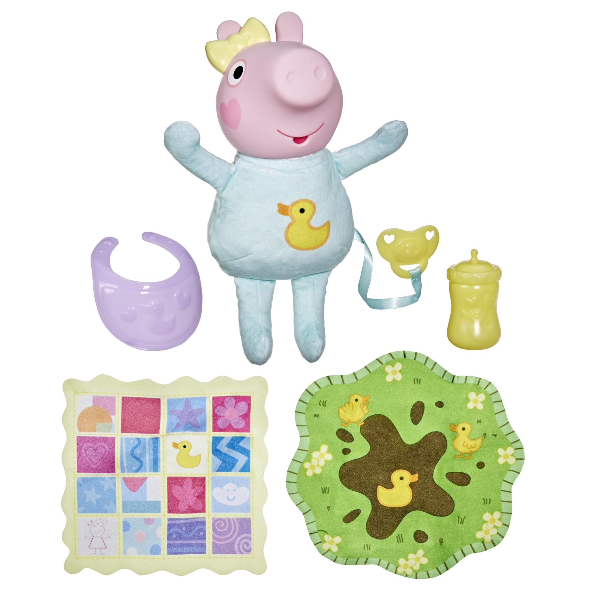 Peppa Pig Oinks and Snuggles Evie Interactive Baby Doll - 20+ Sound Effects, Ages 3+