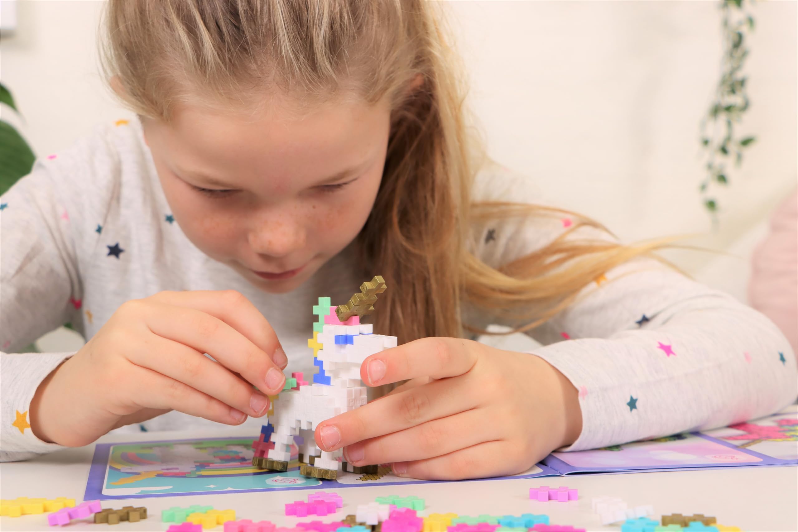 Plus-Plus 3908 Ingenious Construction Toy, Learn to Build, Unicorns, Creative Building Blocks, 275 Pieces 7