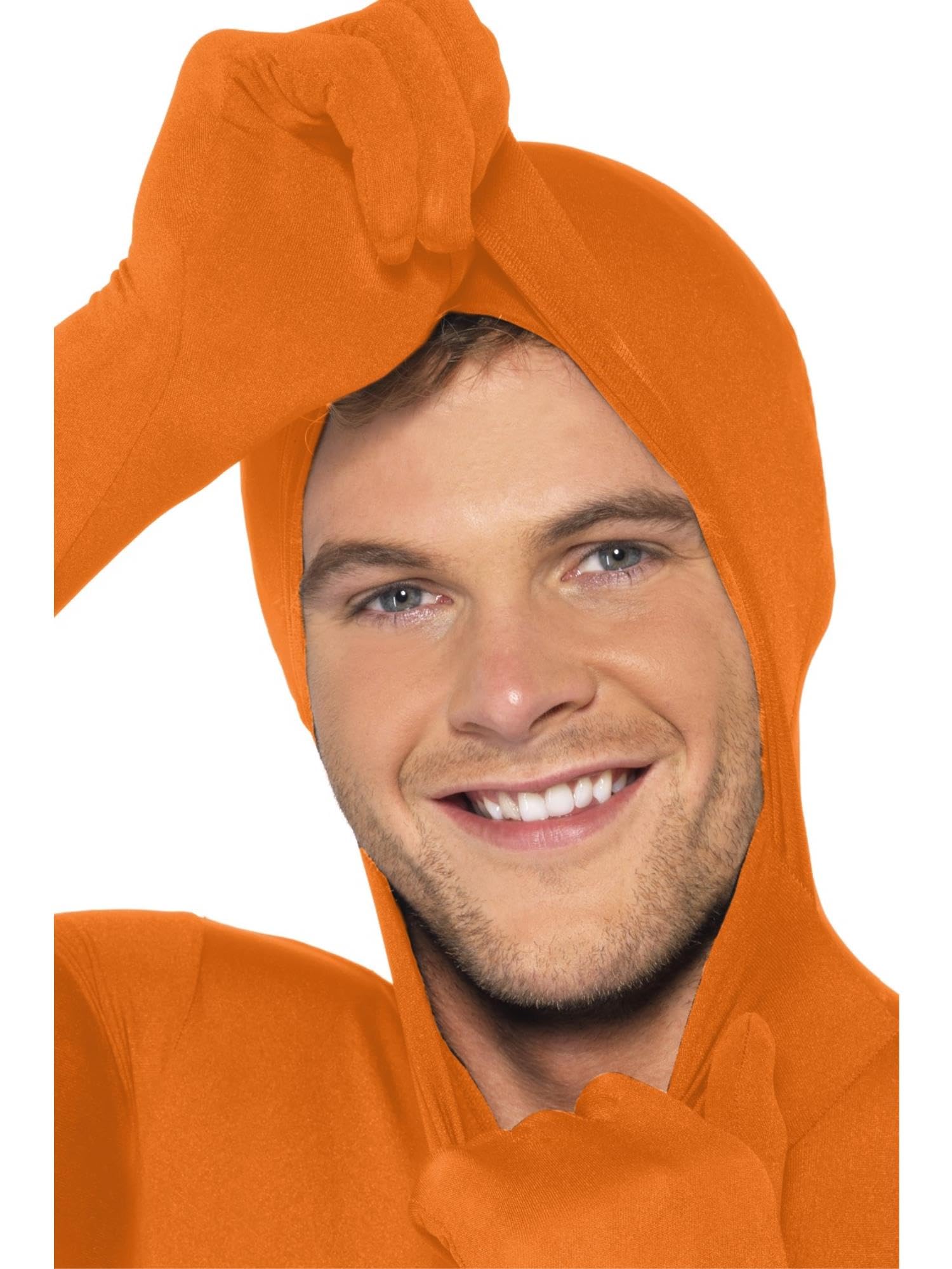 Smiffys Second Skin Costume - Orange | Men's L (42'-44' Chest) | Polyester 4