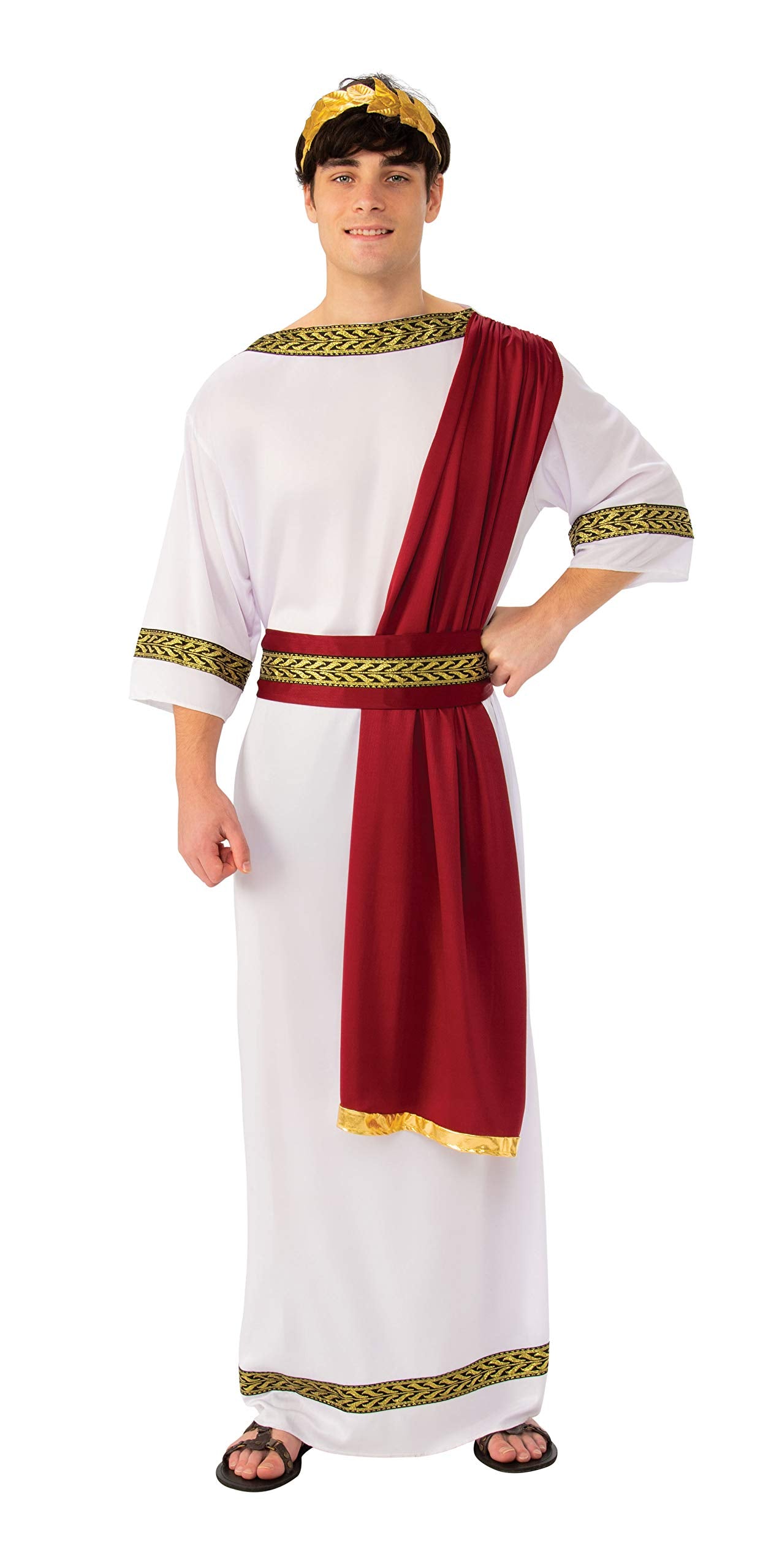Bristol Novelty Ancient Greek God Costume Set - Toga, Headband, Belt | One Size