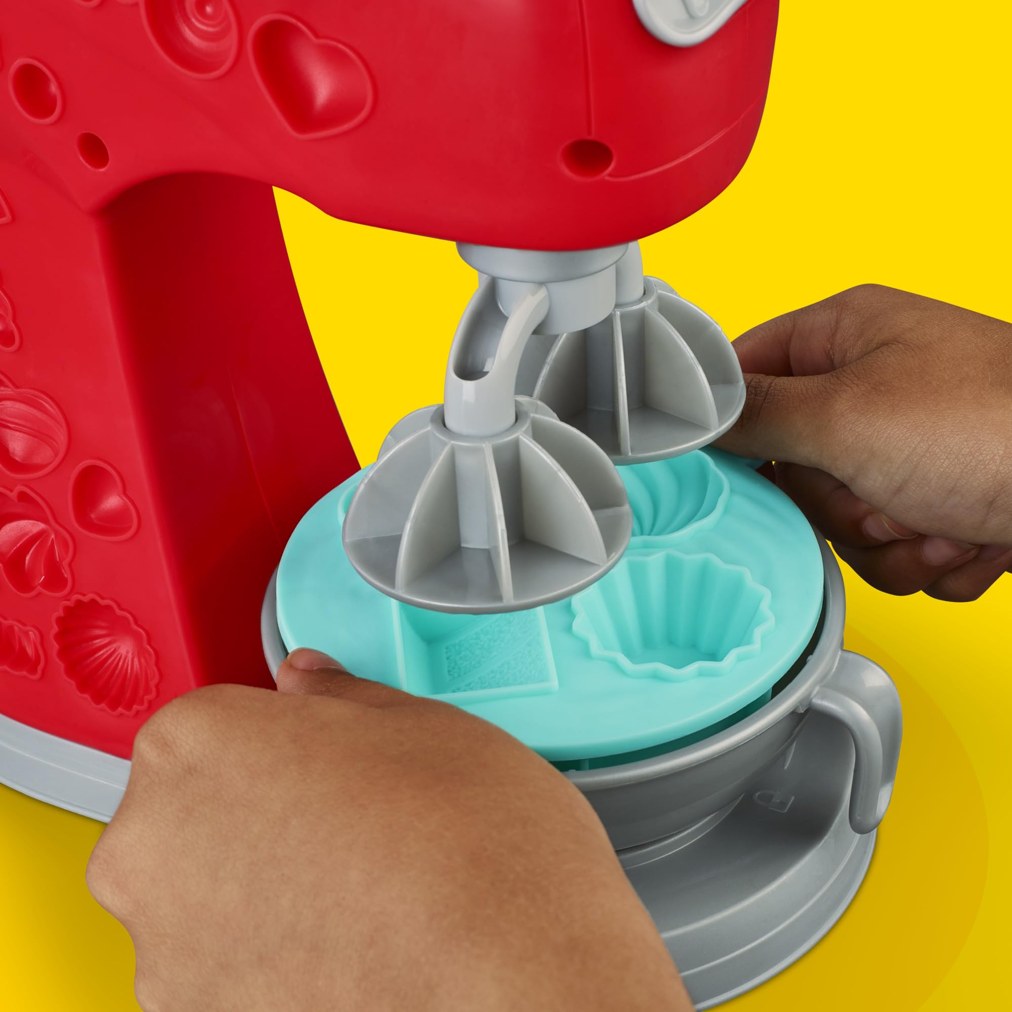 Play-Doh Kitchen Creations Magical Mixer Playset - Toy Mixer with 5 Cans of Play-Doh for Kids 3+ 3