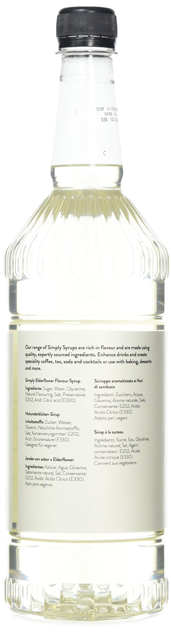 Simply Elderflower Syrup - Vegan & Nut Free Flavoured Syrup for Drinks & Baking 2