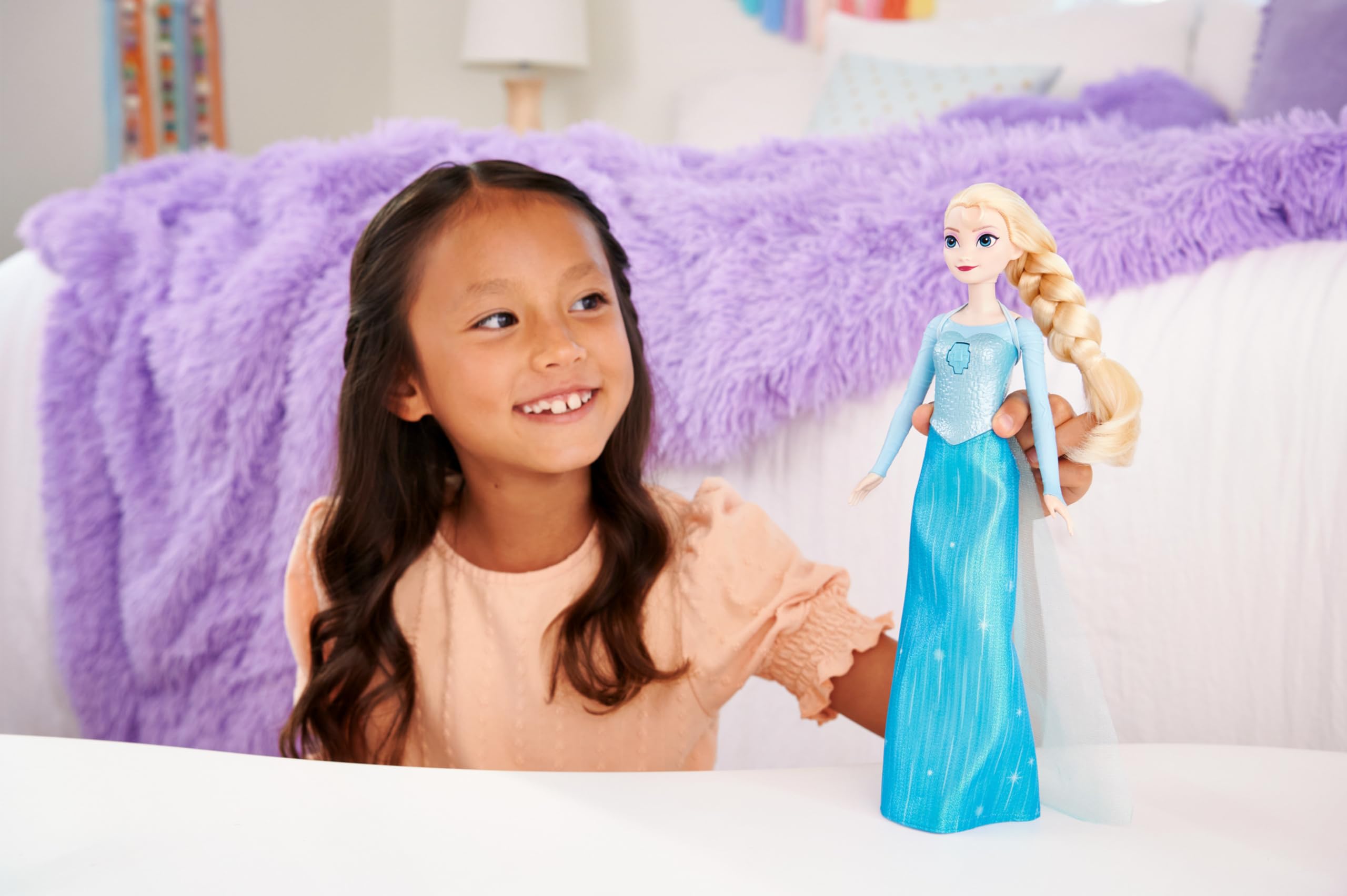 Mattel Disney Frozen Singing Elsa Doll - 'Let It Go' Musical Toy with Classic Outfit, Ages 3+
