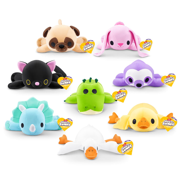 Hug-A-Lumps by ZURU - Weighted Cuddly Plush Toy, 1.5kg Dino (Delilah)