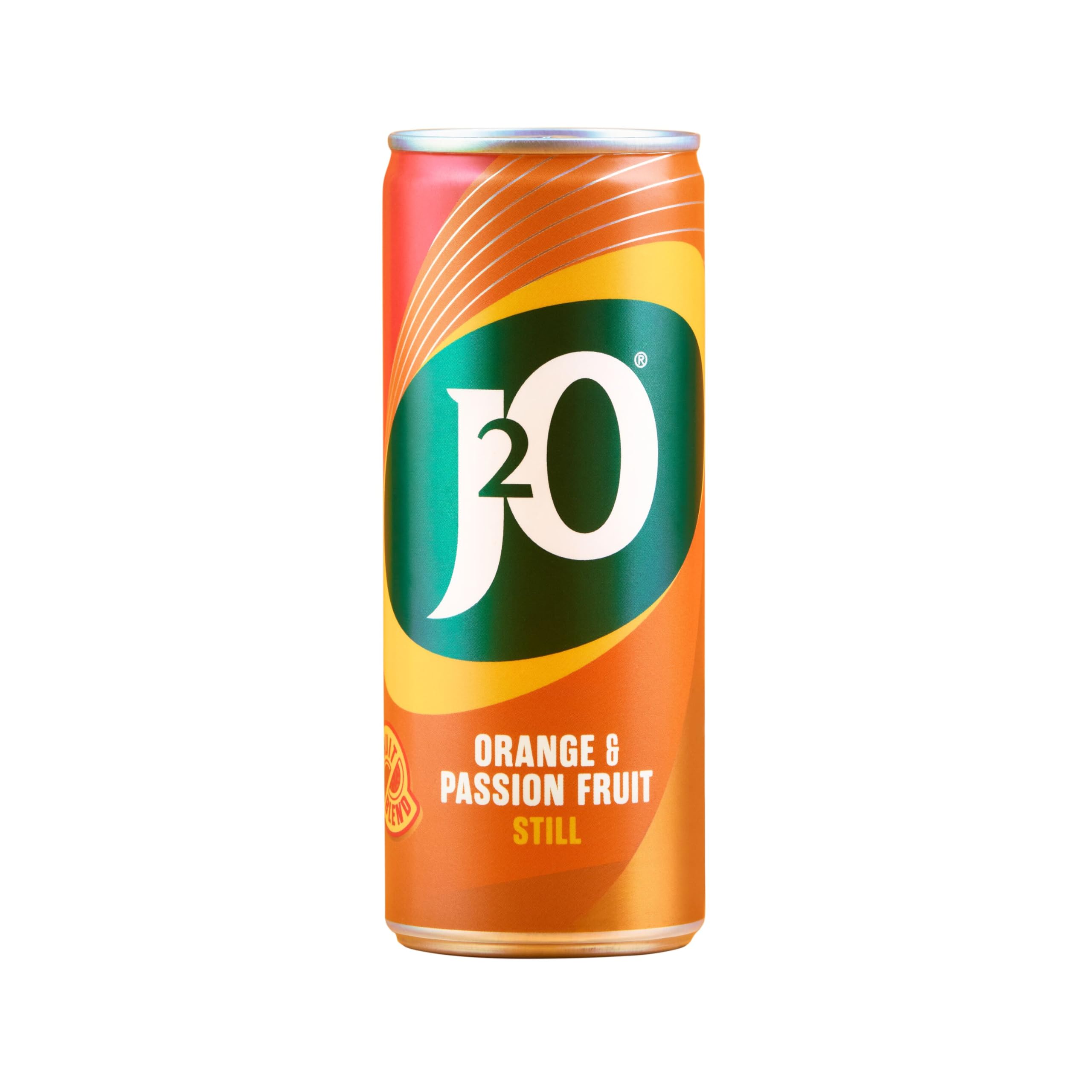J2O Orange & Passion Fruit Juice - 4 x 250ml Cans | Low Calorie 7
