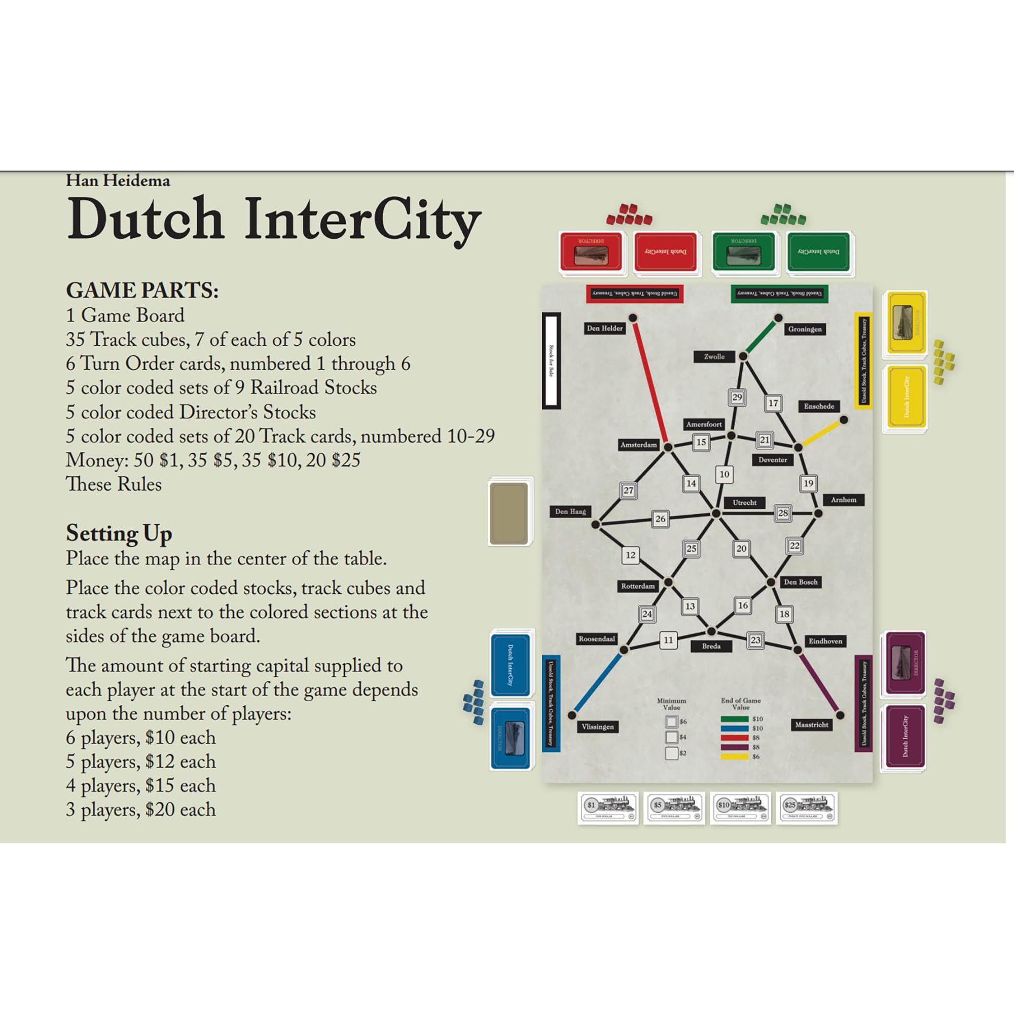 Rio Grande Games Dutch Intercity Strategy Board Game 3