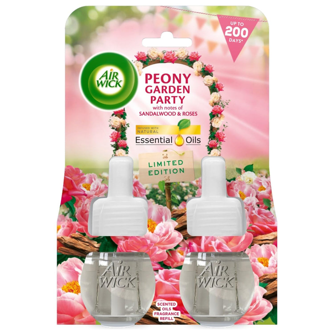 Air Wick - Peony Garden Party Plug in Diffuser Refill, 6 Pack (19ml Each)