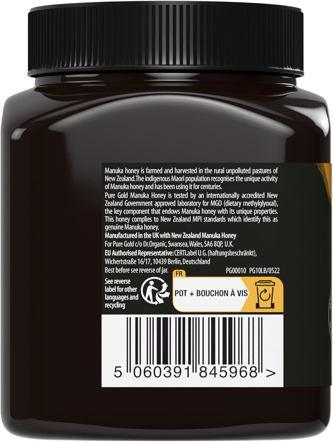 Pure Gold Manuka Honey 300+ MGO Certified 250g