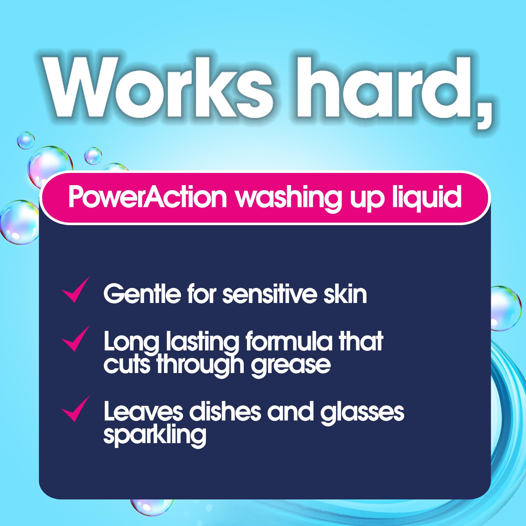 Ecozone PowerAction Washing Up Liquid - Cuts Grease, Gentle on Skin, EU Ecolabel Certified | 500ml 3